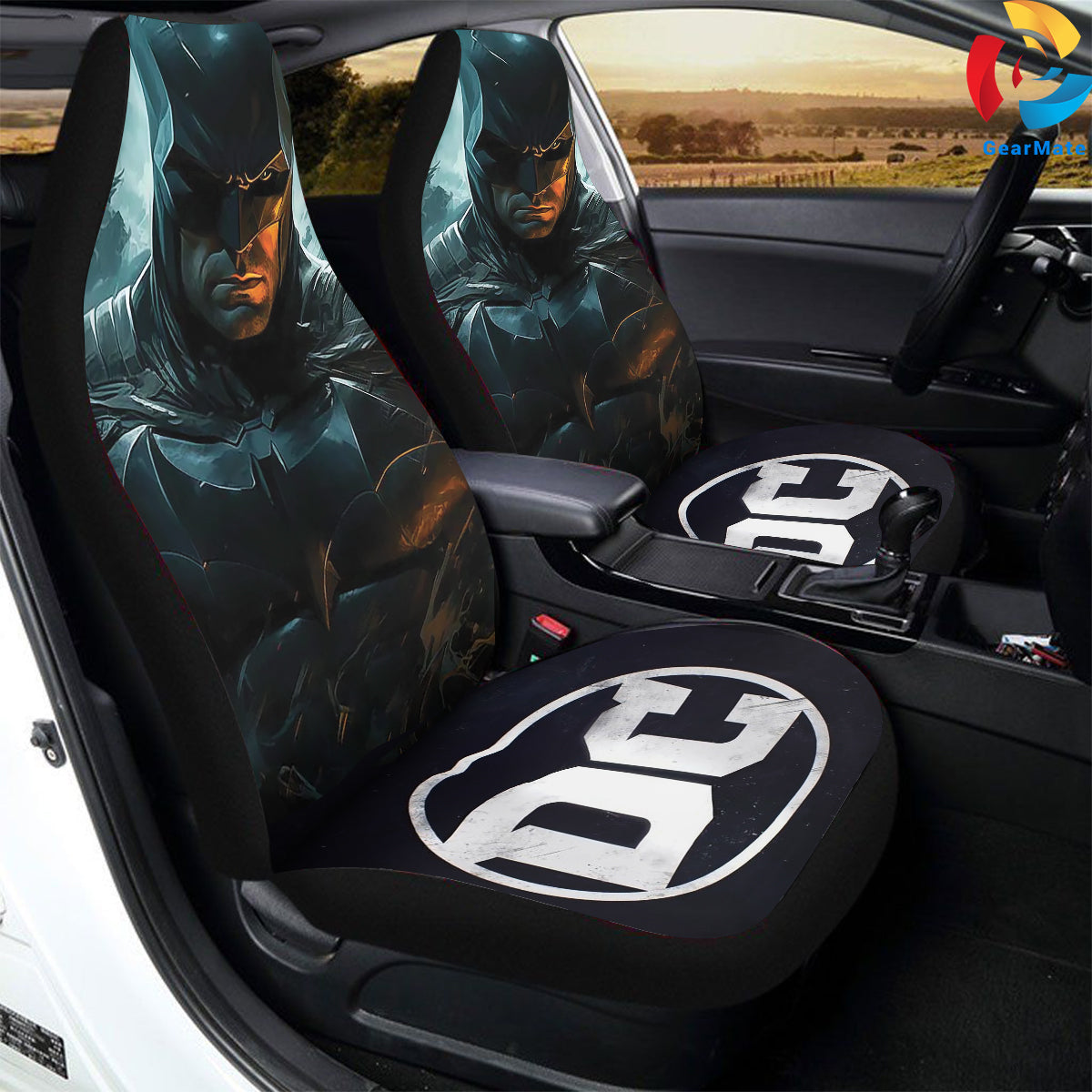 The Batman DC Car Seat Covers – High Quality Graphic and Polar Fleece Protector Set