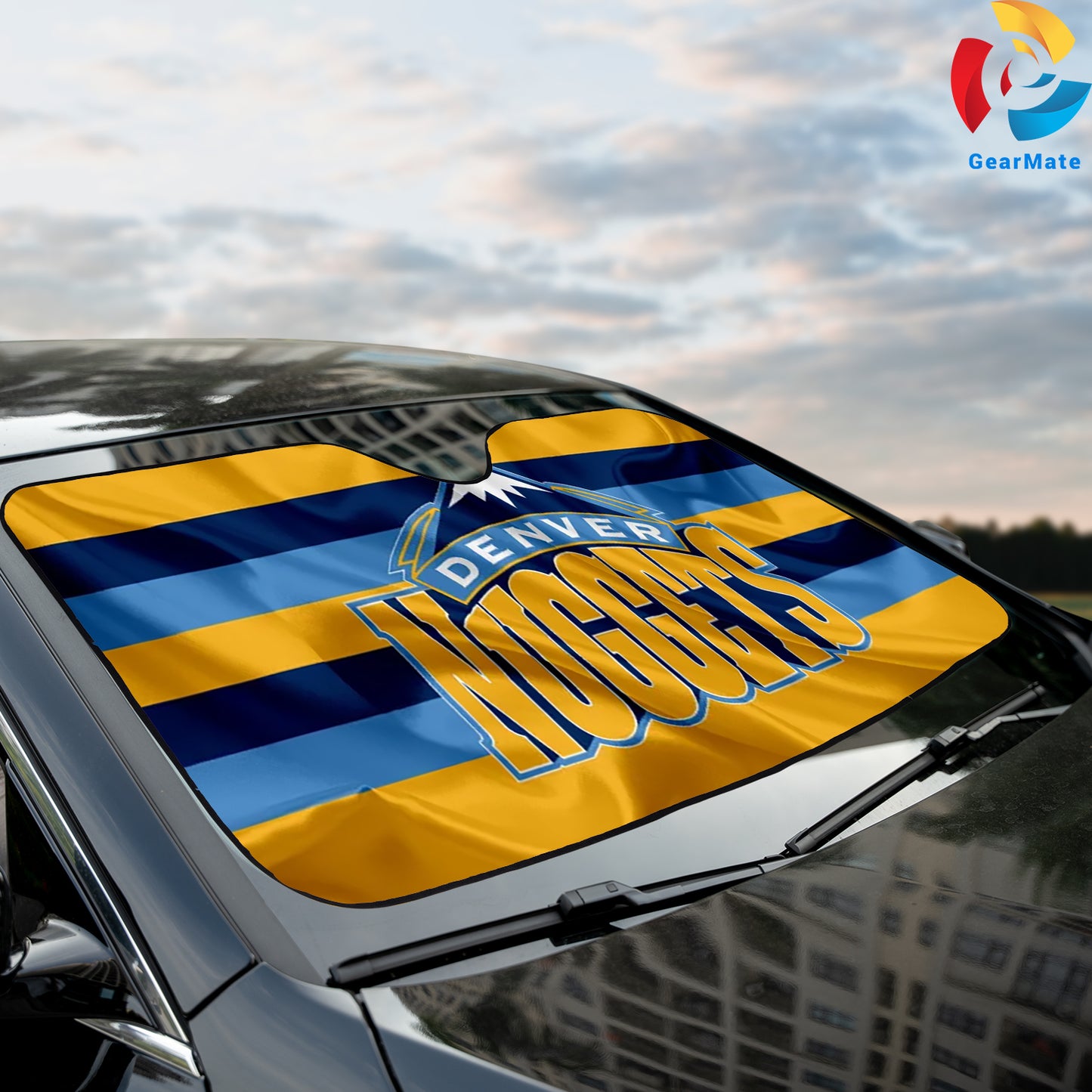 Denver Nuggets Team Reflective Car Sunshade – Premium Heat & UV Protection, Universal Fit