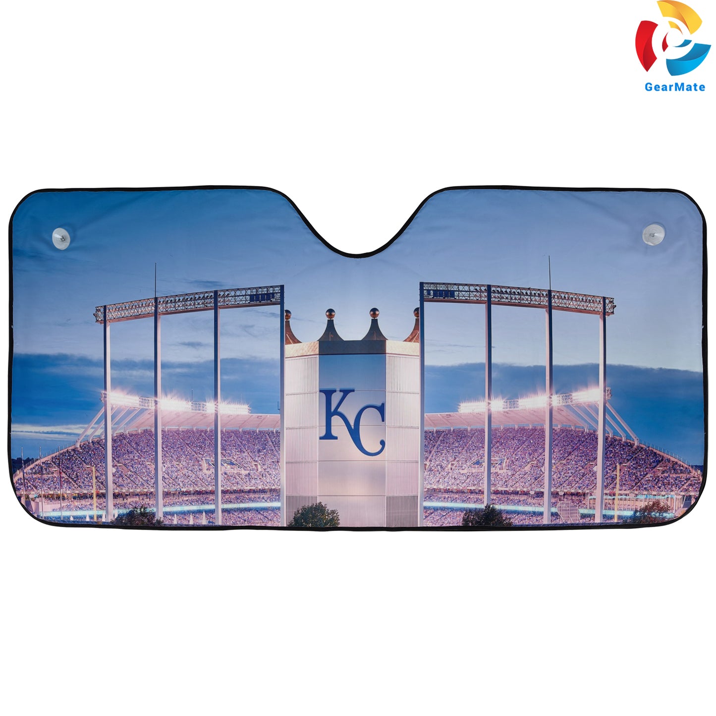 Kansas City Royals MLB Baseball The Crown Reflective Car Sunshade – Premium Heat & UV Protection, Universal Fit