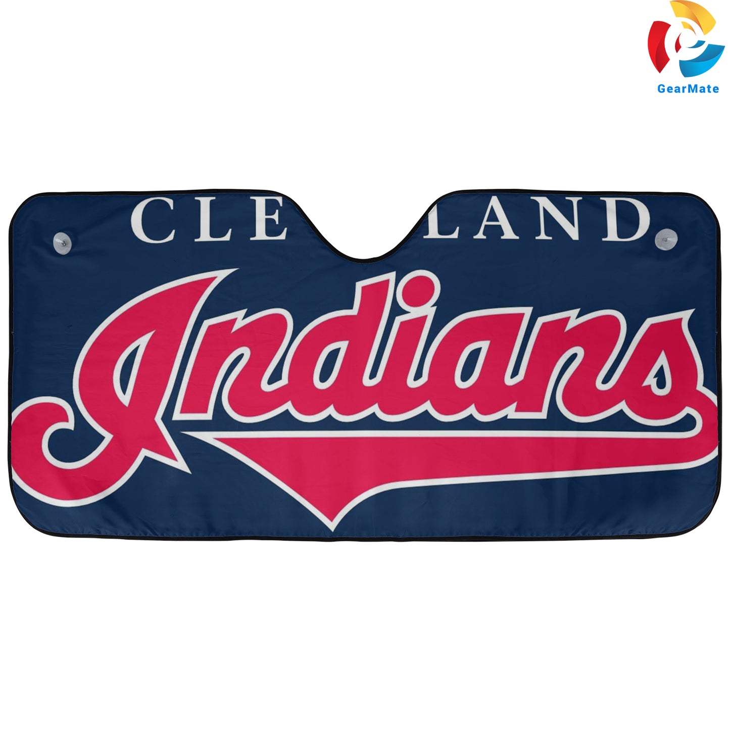 Cleveland Guardians MLB Baseball Fans Background Reflective Car Sunshade – Premium Heat & UV Protection, Universal Fit