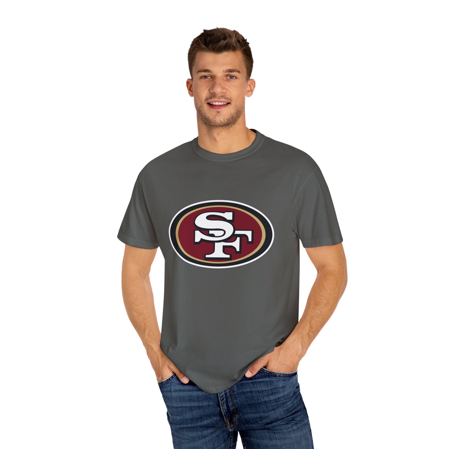 San Francisco 49ers Fan Gifts Garment-Dyed T-Shirt – Premium Cotton Tee for Customization