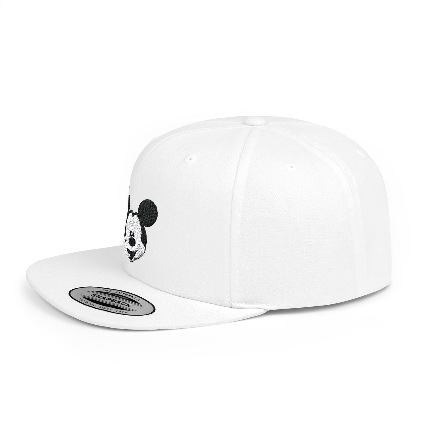 Mickey Mouse Flat Bill Snapback – Lightweight, Custom Fit, Premium Quality