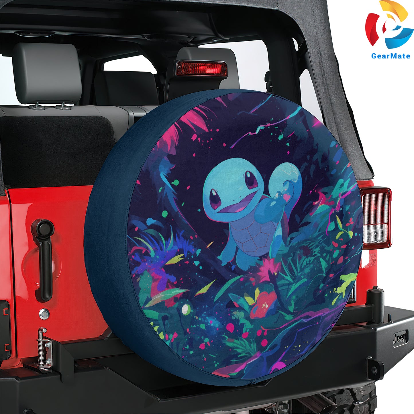 Pokemon Squirtle Anime Spare Tire Cover – Premium Waterproof UV Resistant Protector