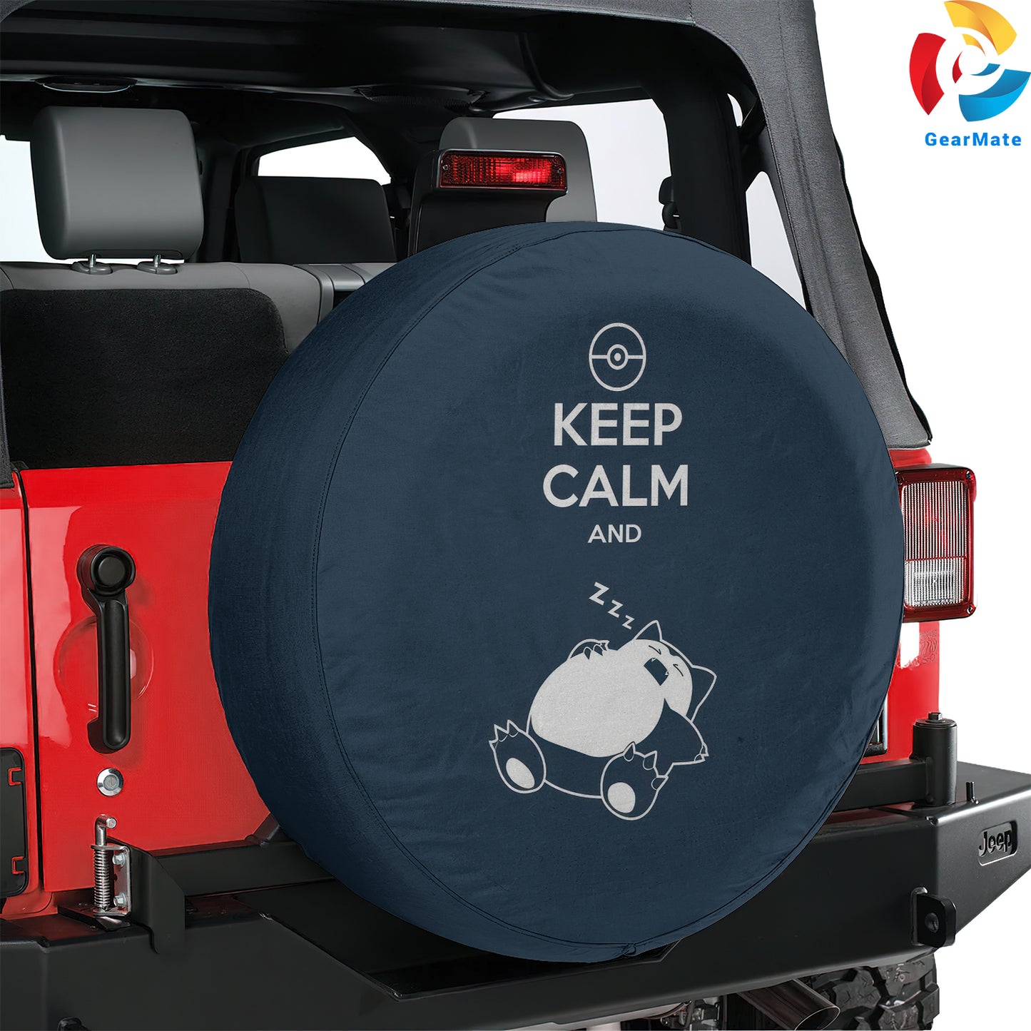 Pokemon Snorlax Anime Spare Tire Cover – Premium Waterproof UV Resistant Protector