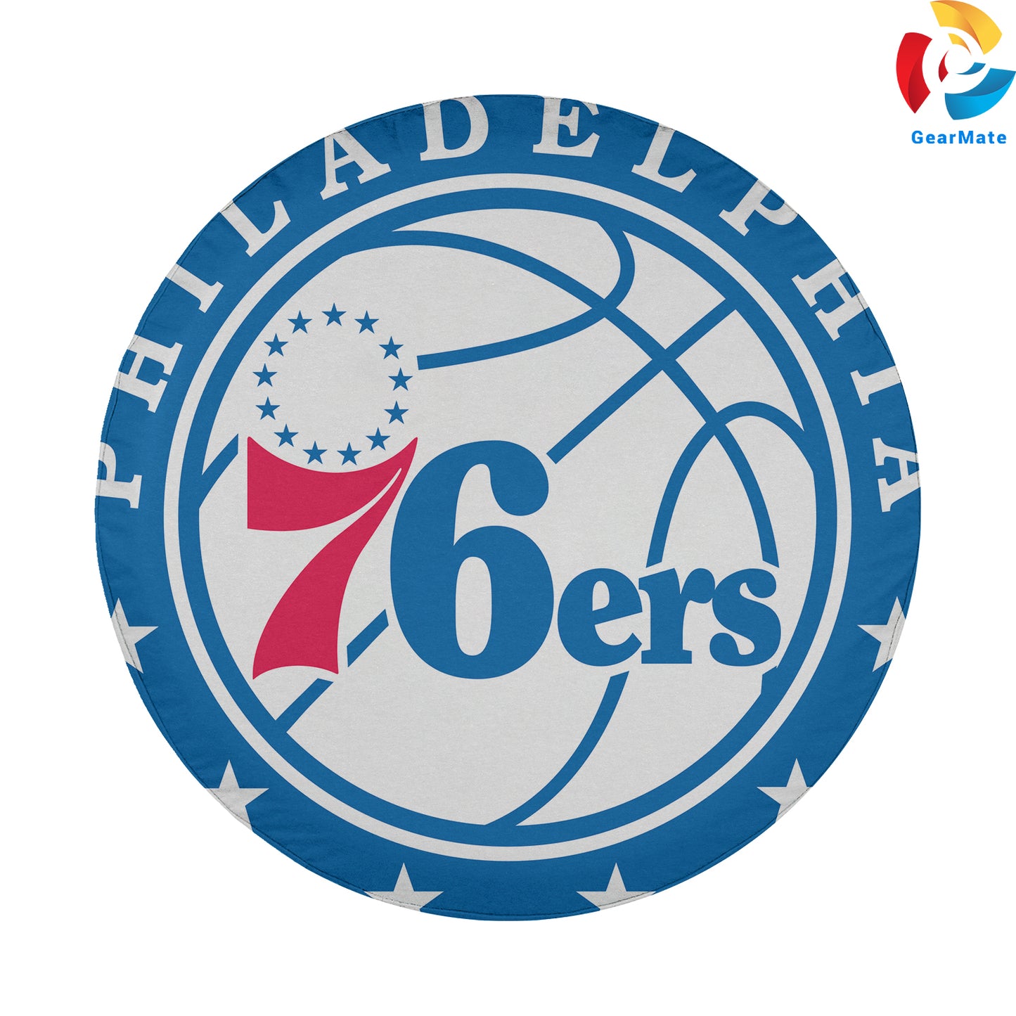 Philadelphia 76ers NBA Fan Nation Spare Tire Cover – Premium Waterproof UV-Resistant Protector