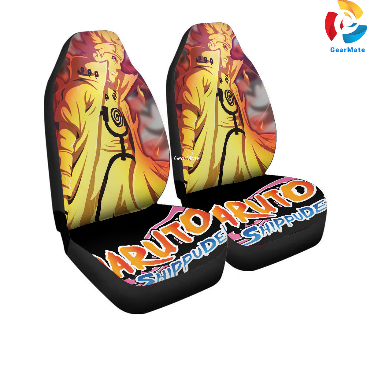 Naruto Awesome Car Seat Covers – High Quality Graphic and Polar Fleece Protector Set