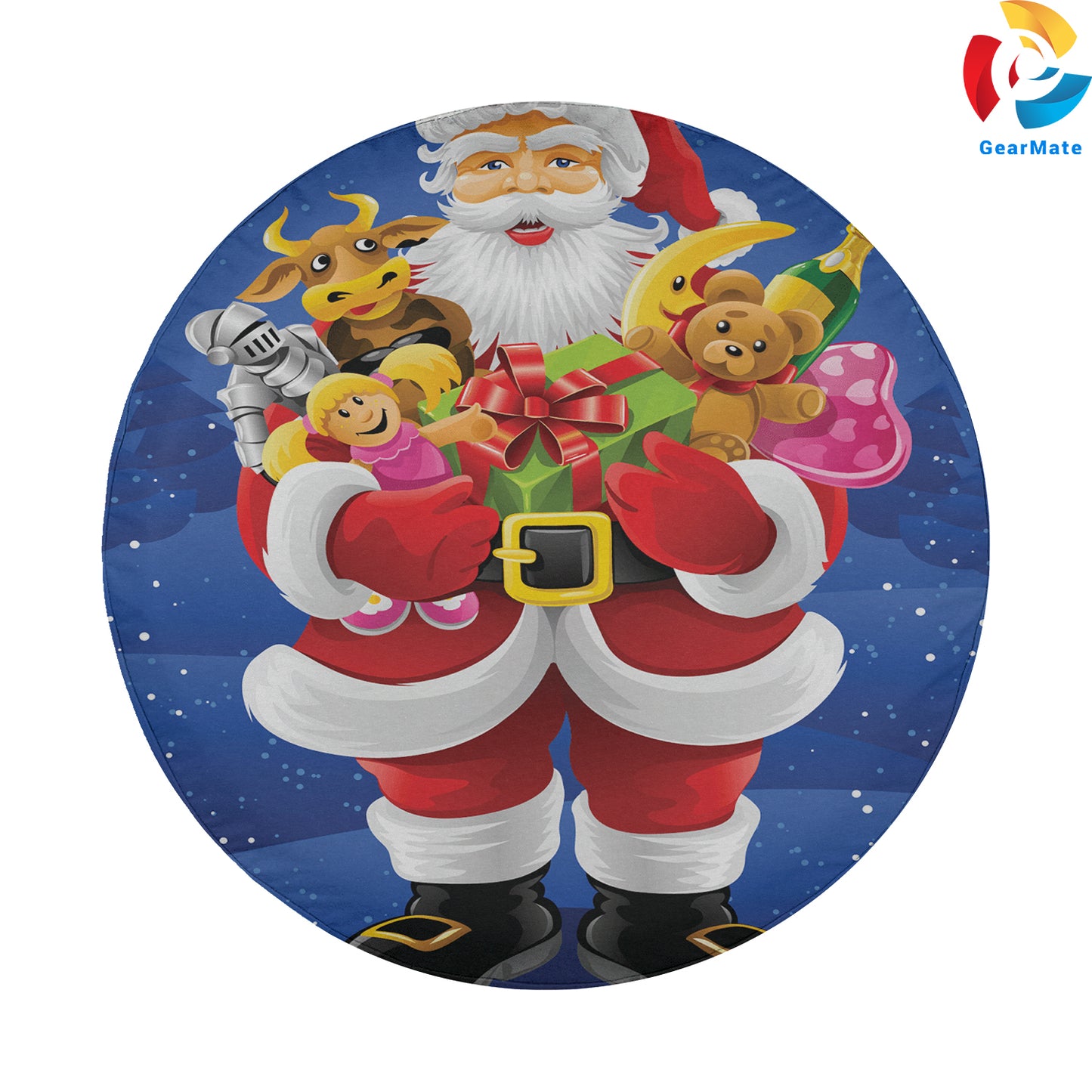 Merry Christmas 2024 Santa Is Coming Decor Spare Tire Cover – Premium Waterproof UV Resistant Protector