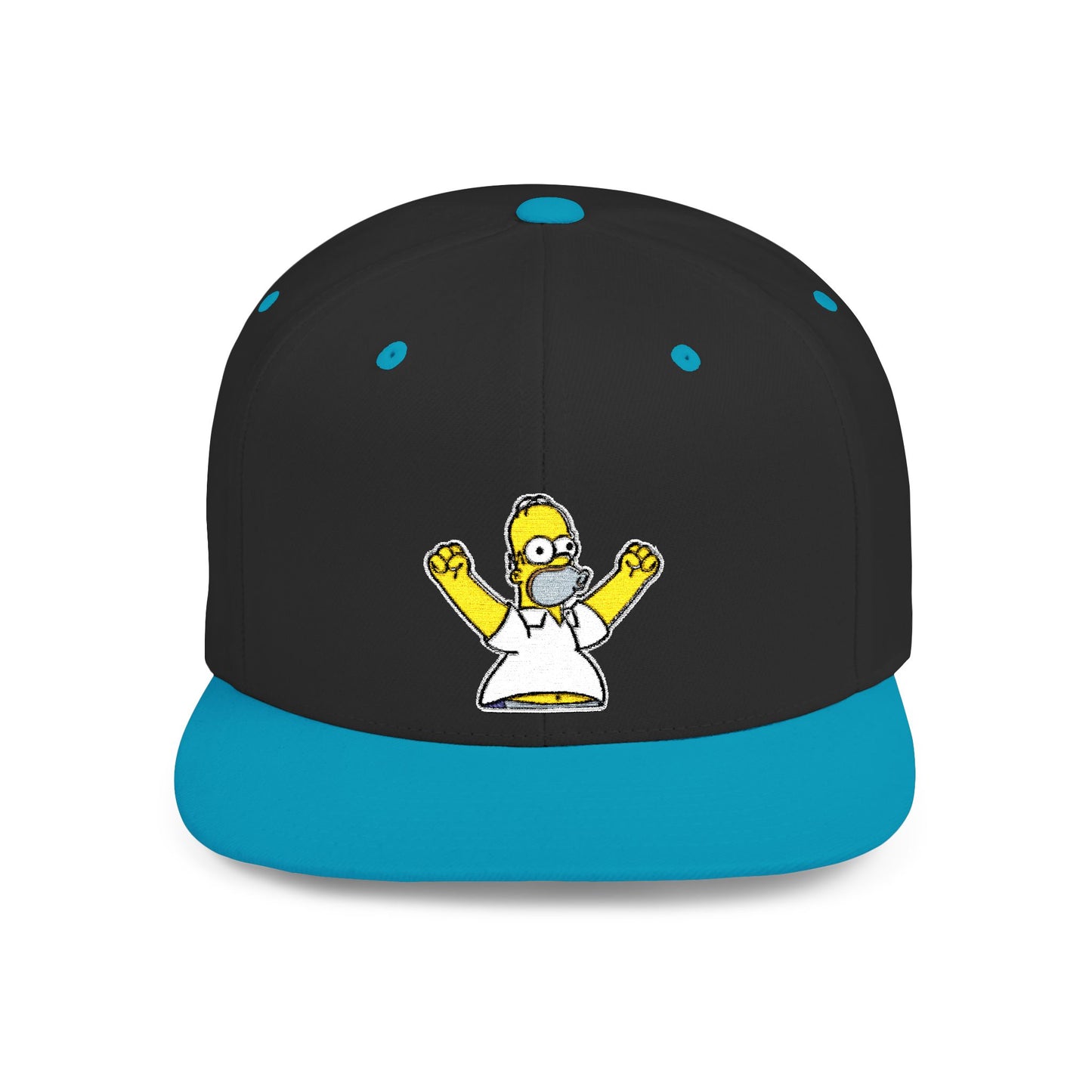 Homer Simpson Flat Bill Snapback – Lightweight, Custom Fit, Premium Quality