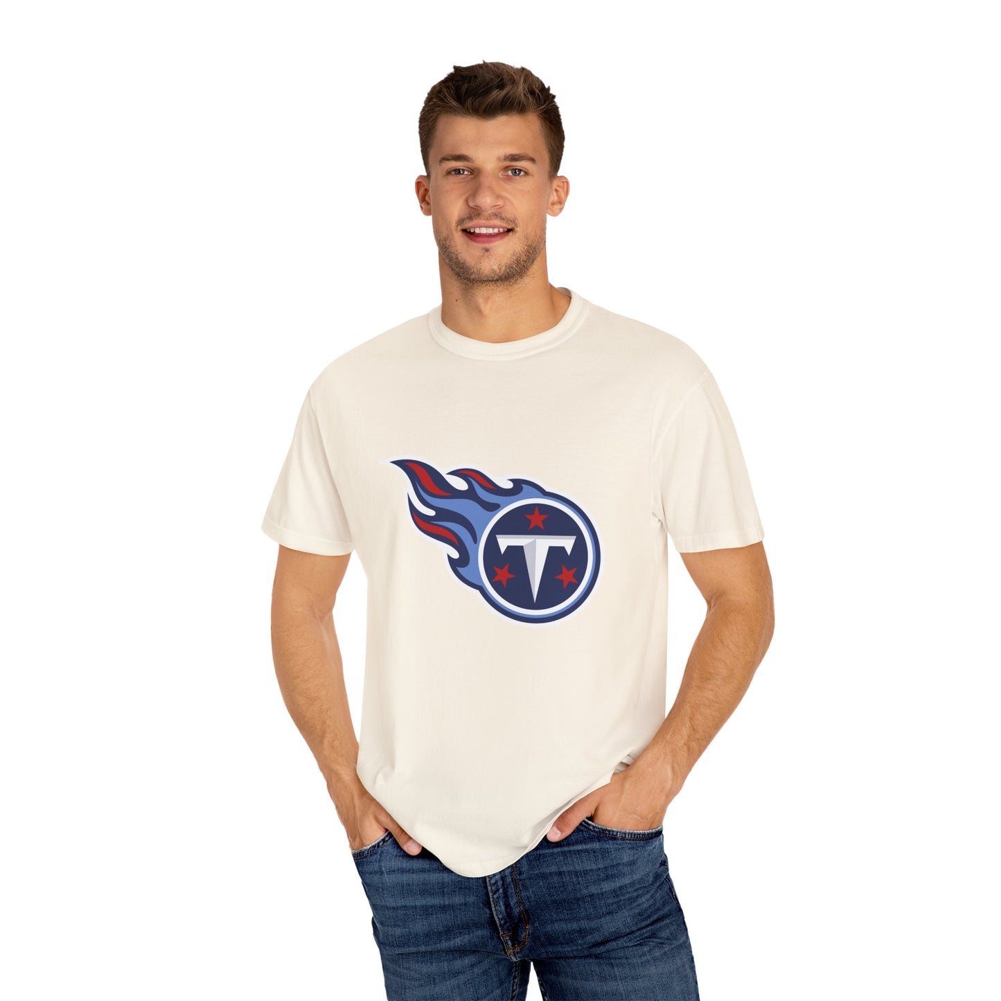 Tennessee Titans Merchandise Garment-Dyed T-Shirt – Premium Cotton Tee for Customization