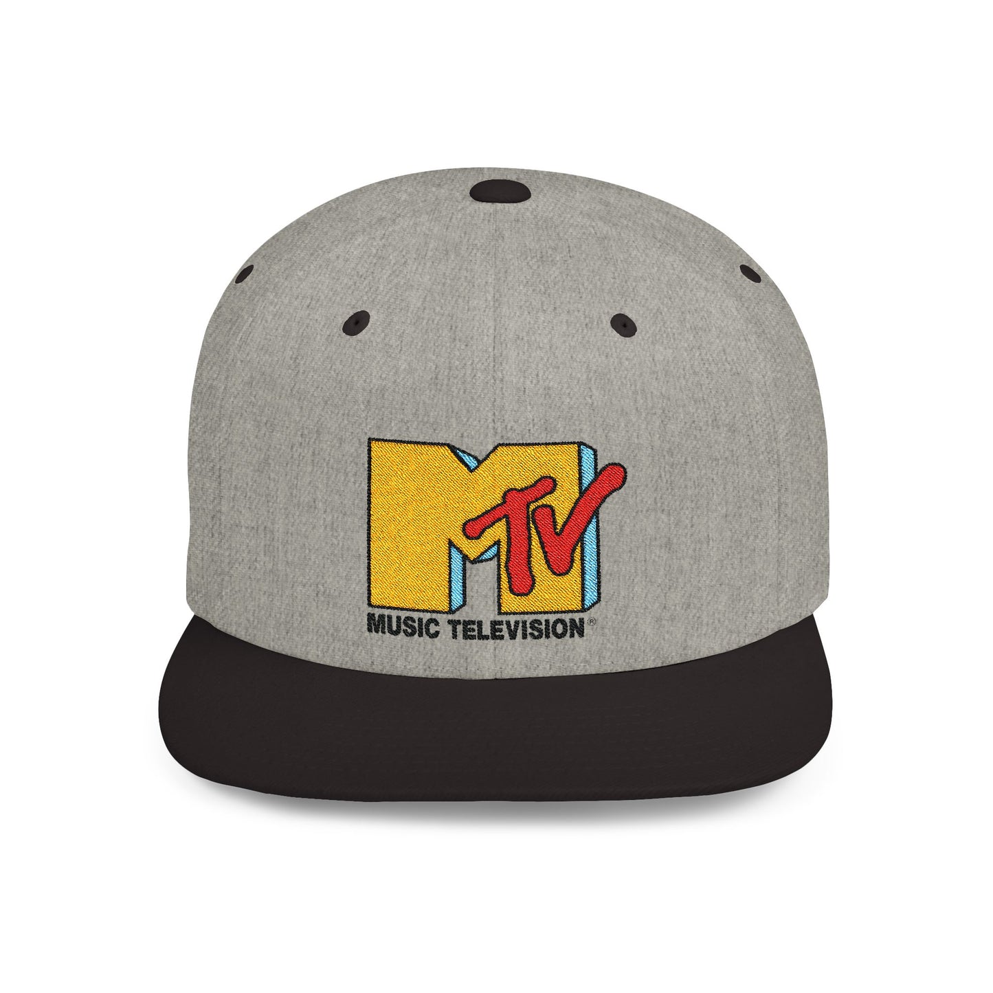 MTV Flat Bill Snapback – Lightweight, Custom Fit, Premium Quality