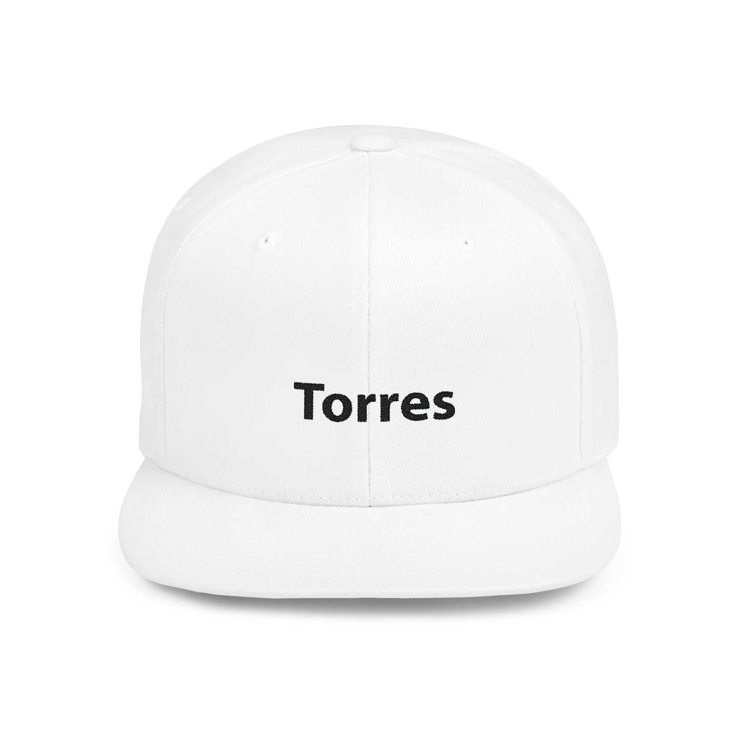 Torres Customized Name Flat Bill Snapback – Lightweight, Custom Fit, Premium Quality