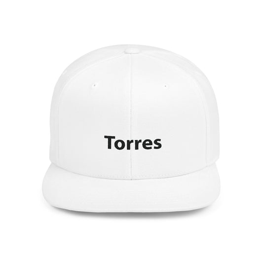 Torres Customized Name Flat Bill Snapback – Lightweight, Custom Fit, Premium Quality