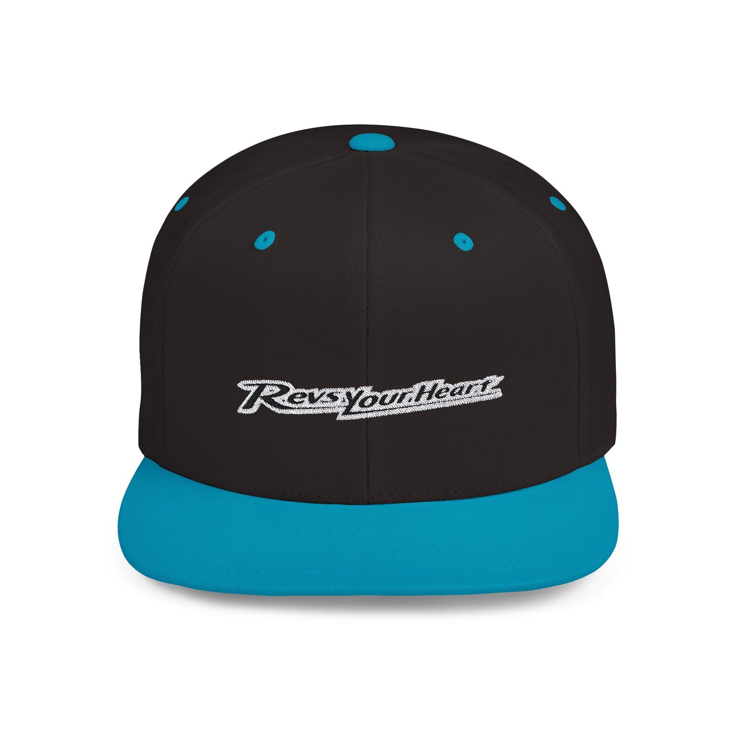 Revs Your Heart Flat Bill Snapback – Lightweight, Custom Fit, Premium Quality