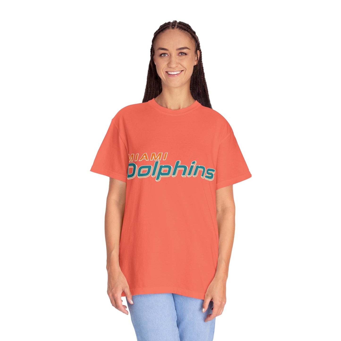 Miami Dolphins Garment-Dyed T-Shirt – Premium Cotton Tee for Customization