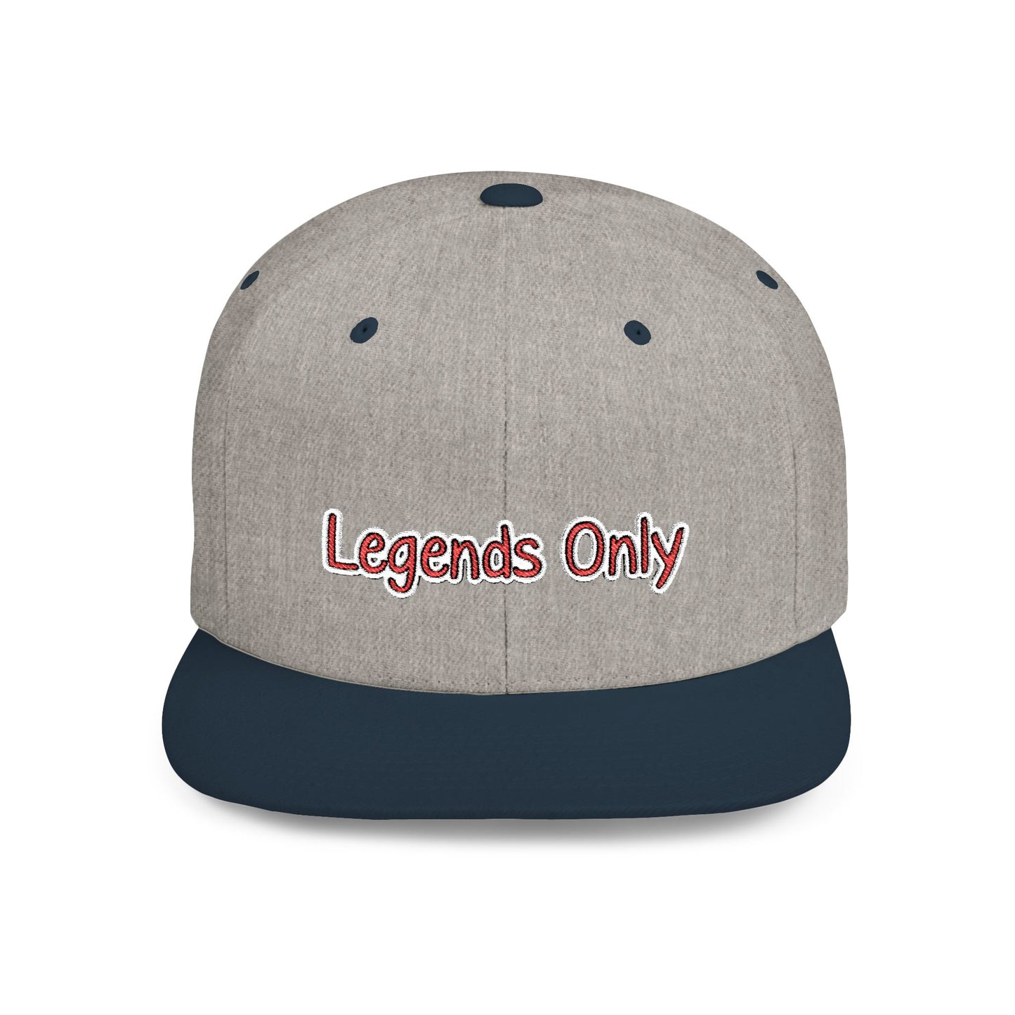 Text Legends Only Flat Bill Snapback – Lightweight, Custom Fit, Premium Quality
