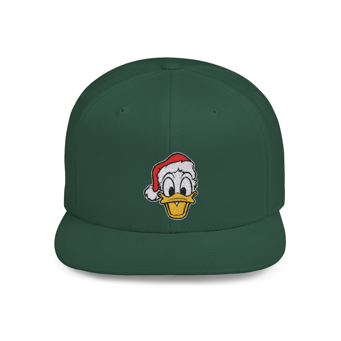 Donald Duck Santa Flat Bill Snapback – Lightweight, Custom Fit, Premium Quality