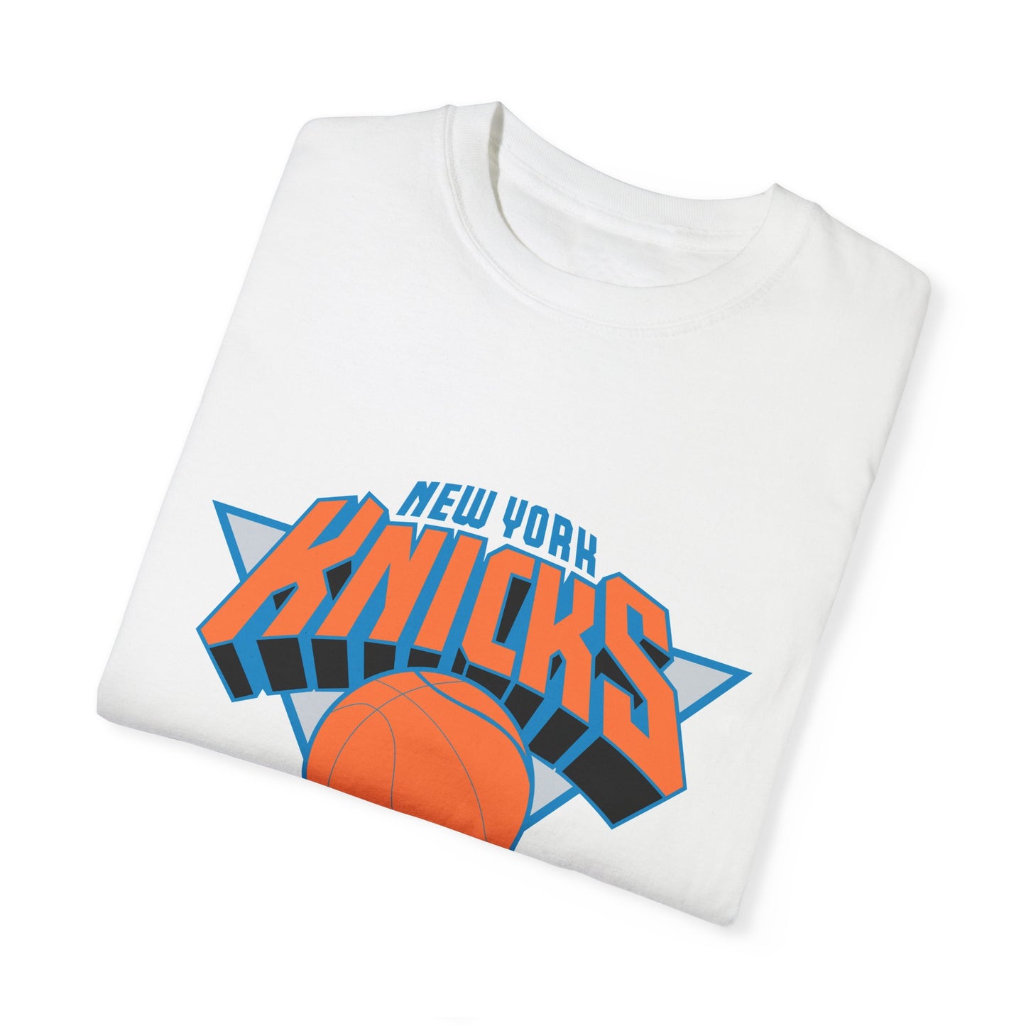 New York Knicks Hoop Lifestyle Garment-Dyed T-Shirt – Premium Cotton Tee for Customization