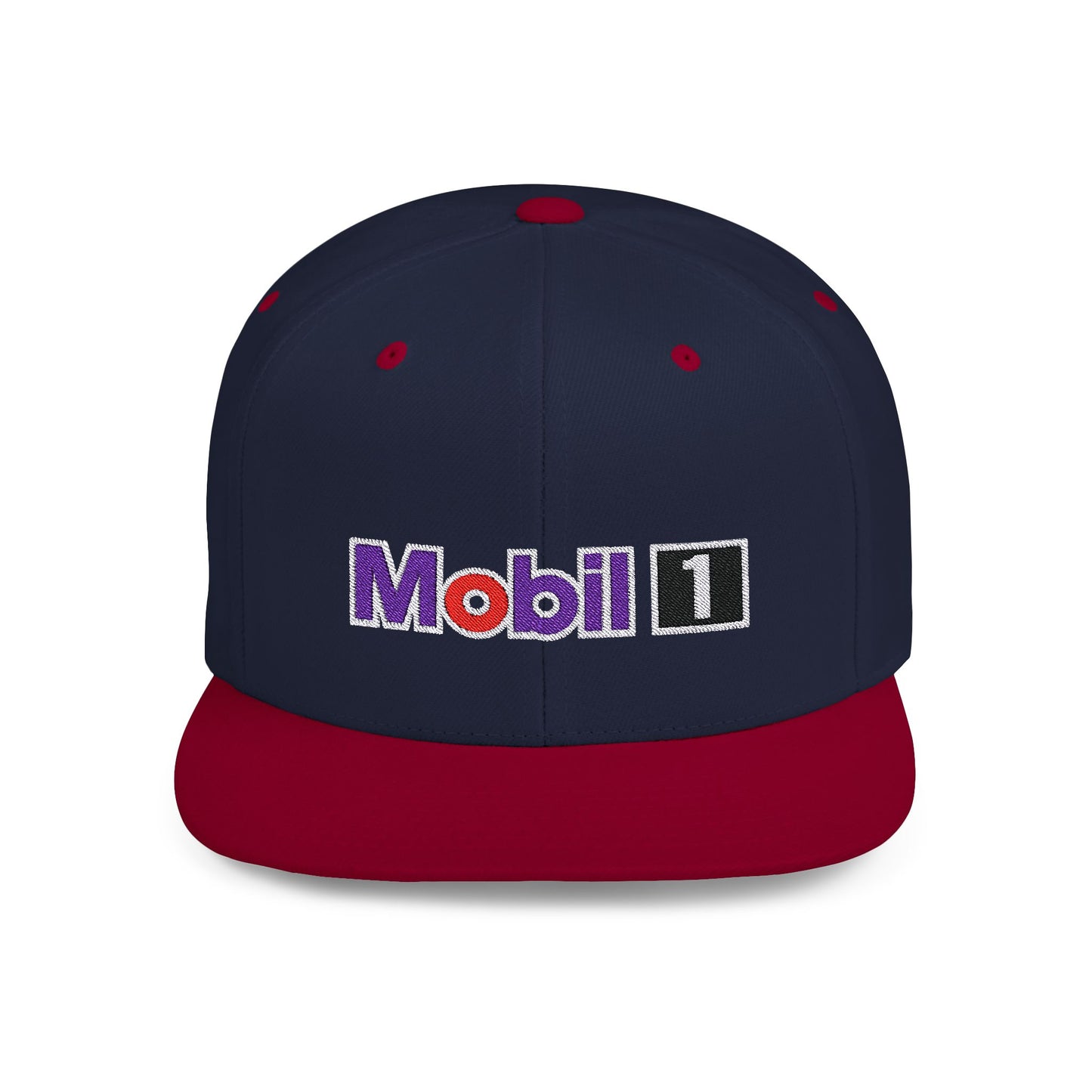 Mobil 1 Flat Bill Snapback – Lightweight, Custom Fit, Premium Quality