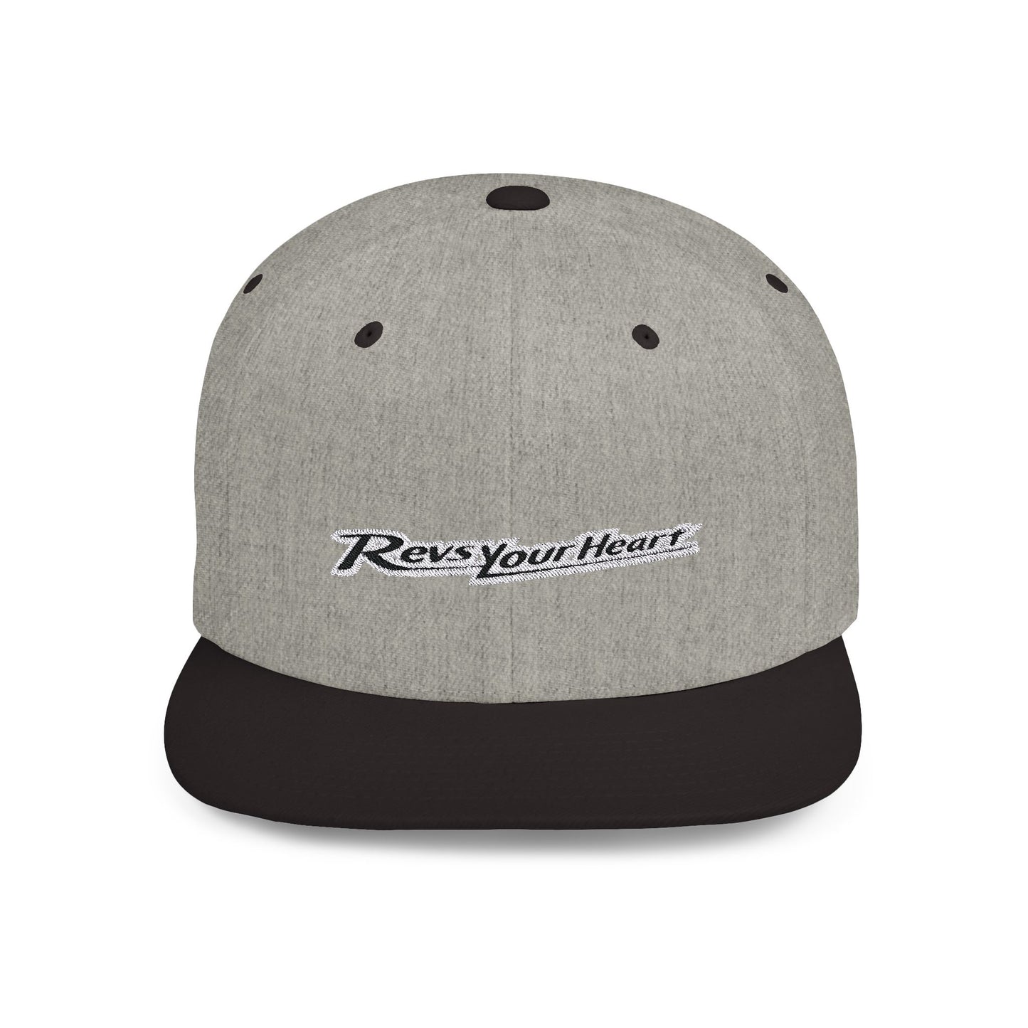 Revs Your Heart Flat Bill Snapback – Lightweight, Custom Fit, Premium Quality