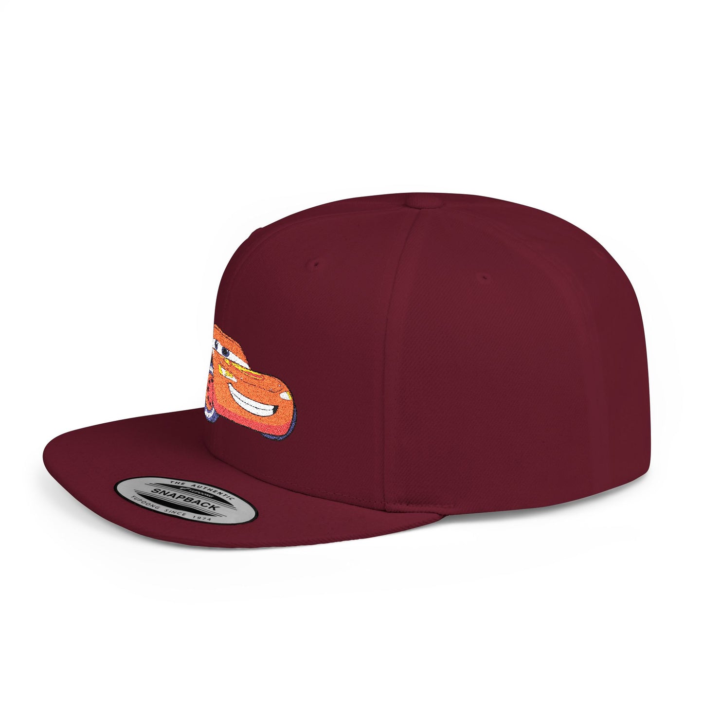Lightning McQueen Cars Disney Flat Bill Snapback – Lightweight, Custom Fit, Premium Quality