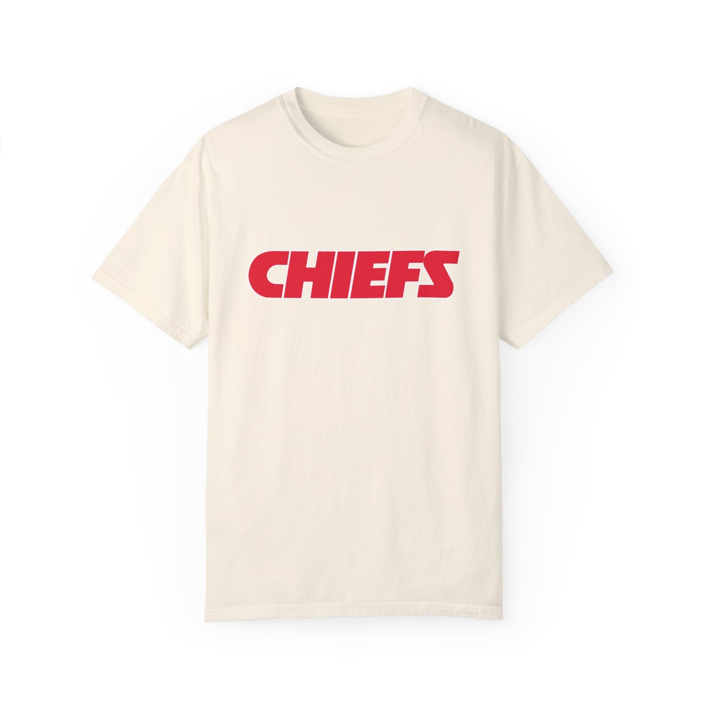 Kansas City Chiefs Team Merch Garment-Dyed T-Shirt – Premium Cotton Tee for Customization