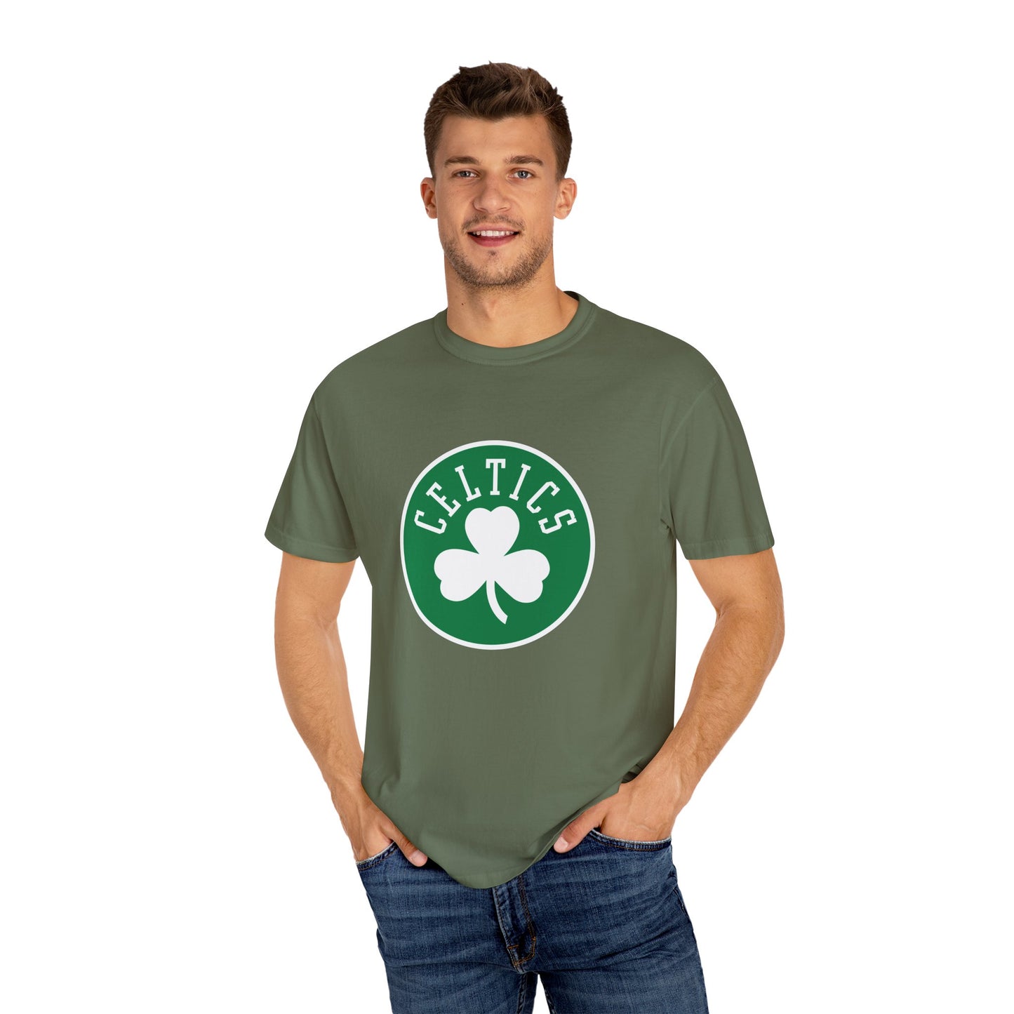 Boston Celtics Hoop Lifestyle Garment-Dyed T-Shirt – Premium Cotton Tee for Customization