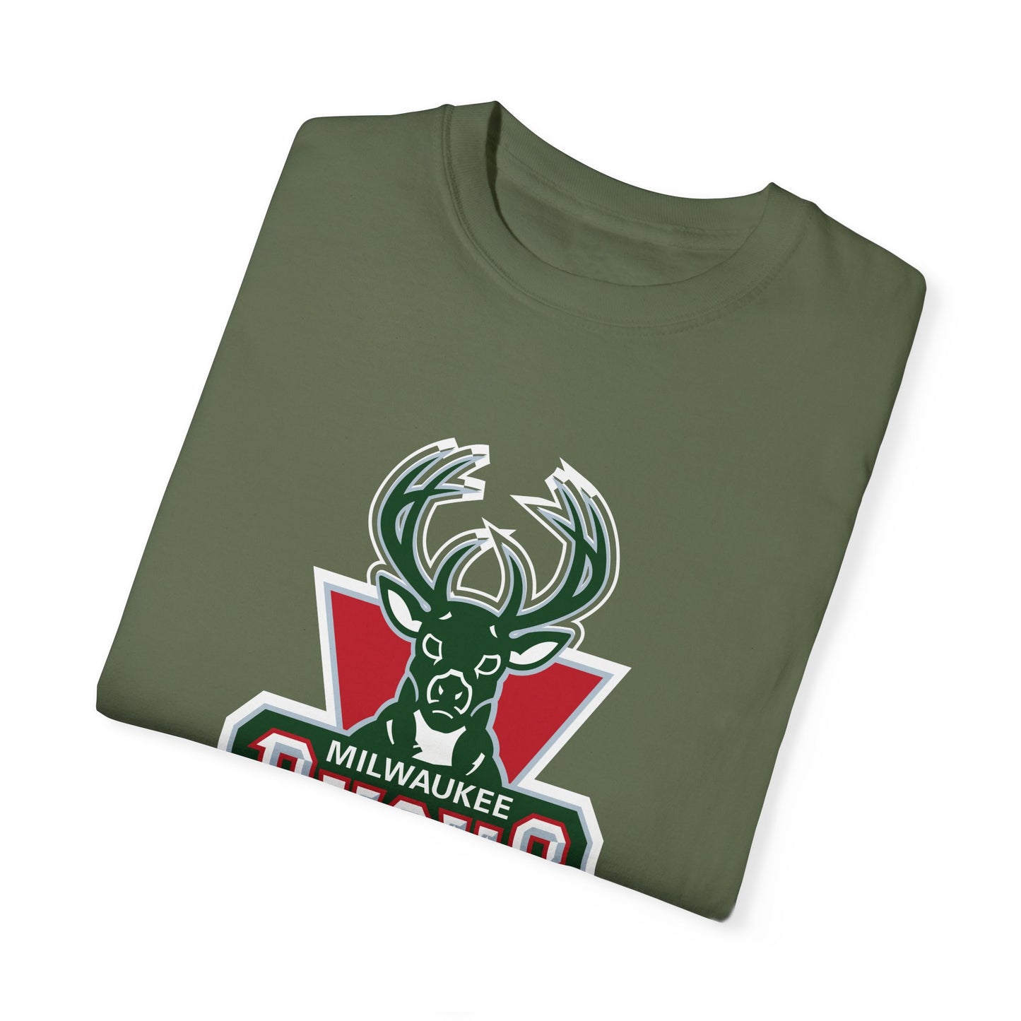 Milwaukee Bucks Hoop Lifestyle Garment-Dyed T-Shirt – Premium Cotton Tee for Customization