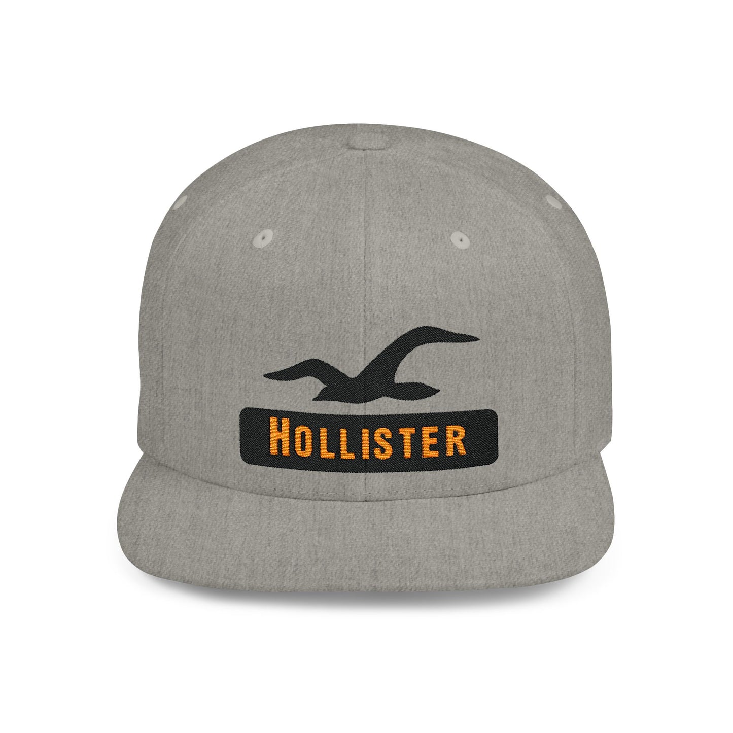 Hollister Flat Bill Snapback – Lightweight, Custom Fit, Premium Quality