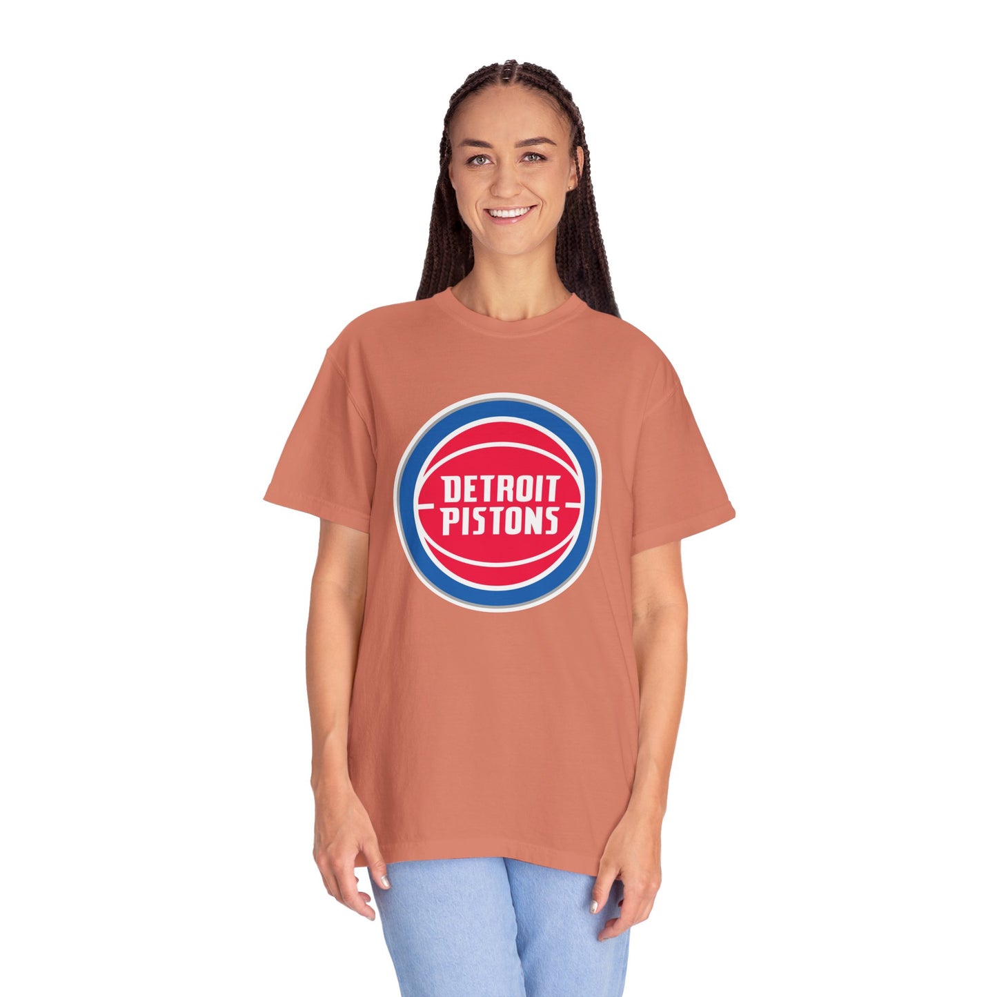 Detroit Pistons Built Different Garment-Dyed T-Shirt – Premium Cotton Tee for Customization