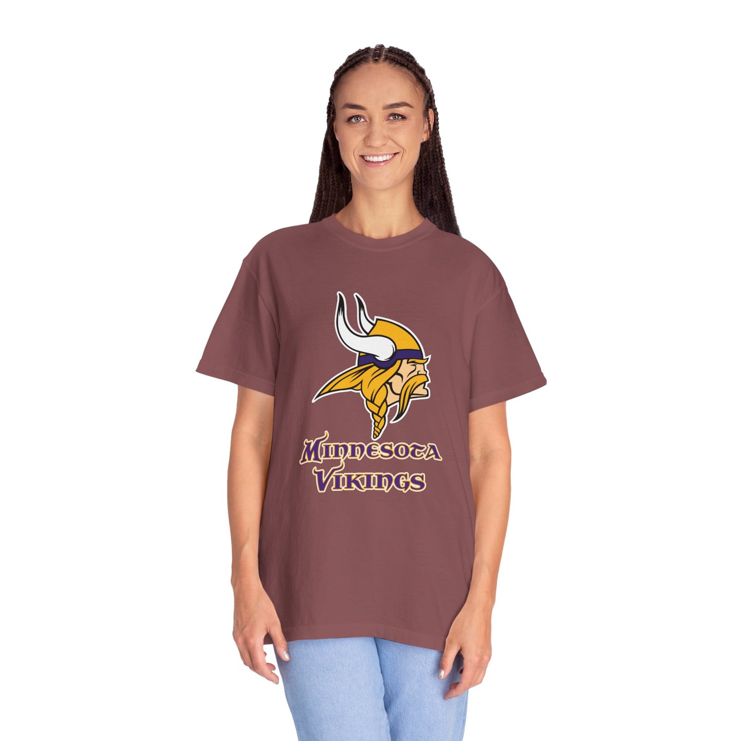 Minnesota Vikings Merchandise Garment-Dyed T-Shirt – Premium Cotton Tee for Customization