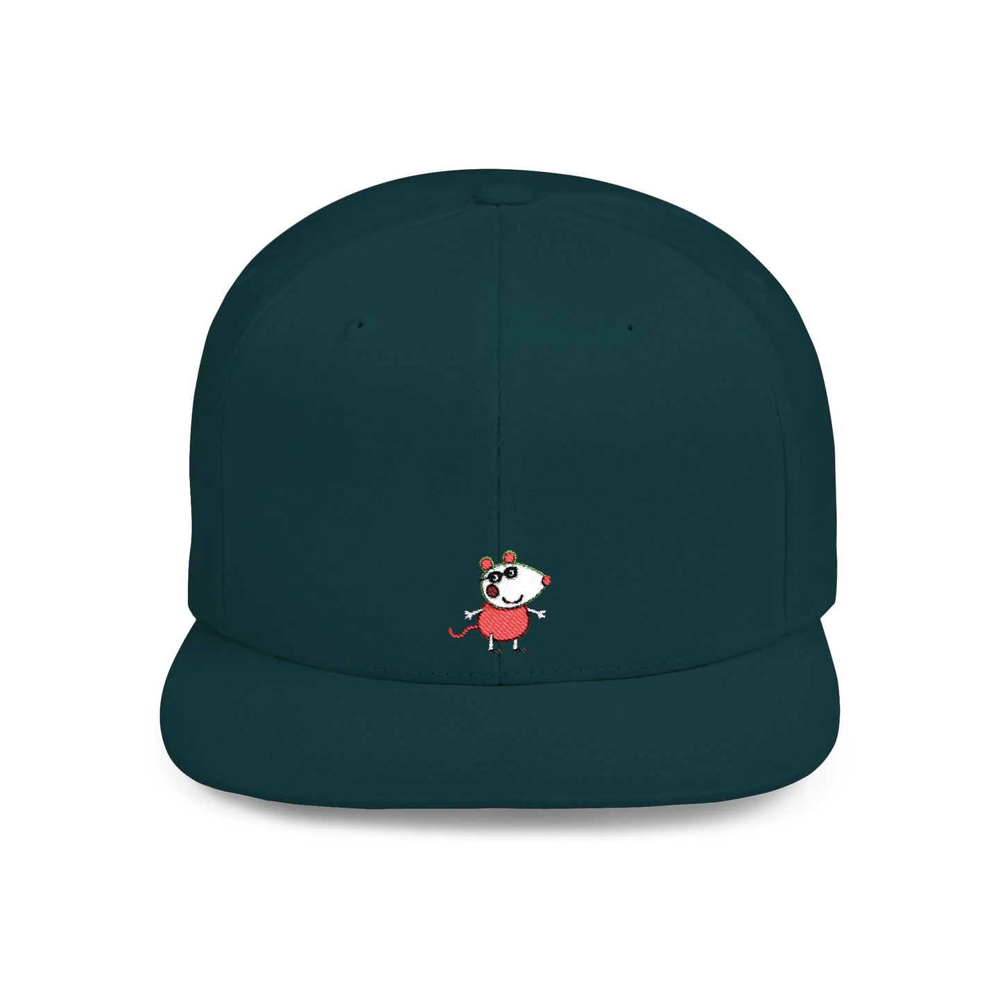 Icons Embroidered Peppa Flat Bill Snapback – Lightweight, Custom Fit, Premium Quality