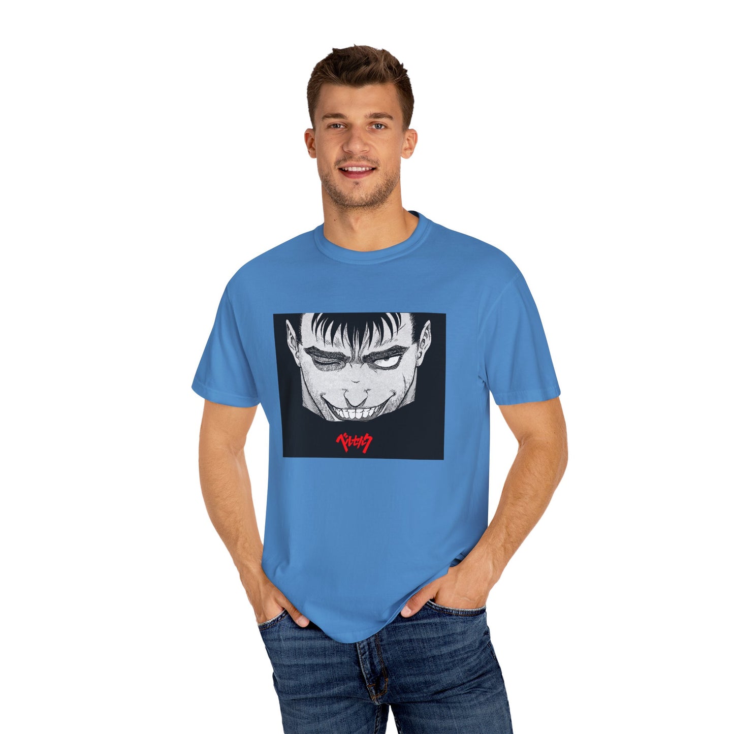 Berserk Fan Art Garment-Dyed T-Shirt – Premium Cotton Tee for Customization