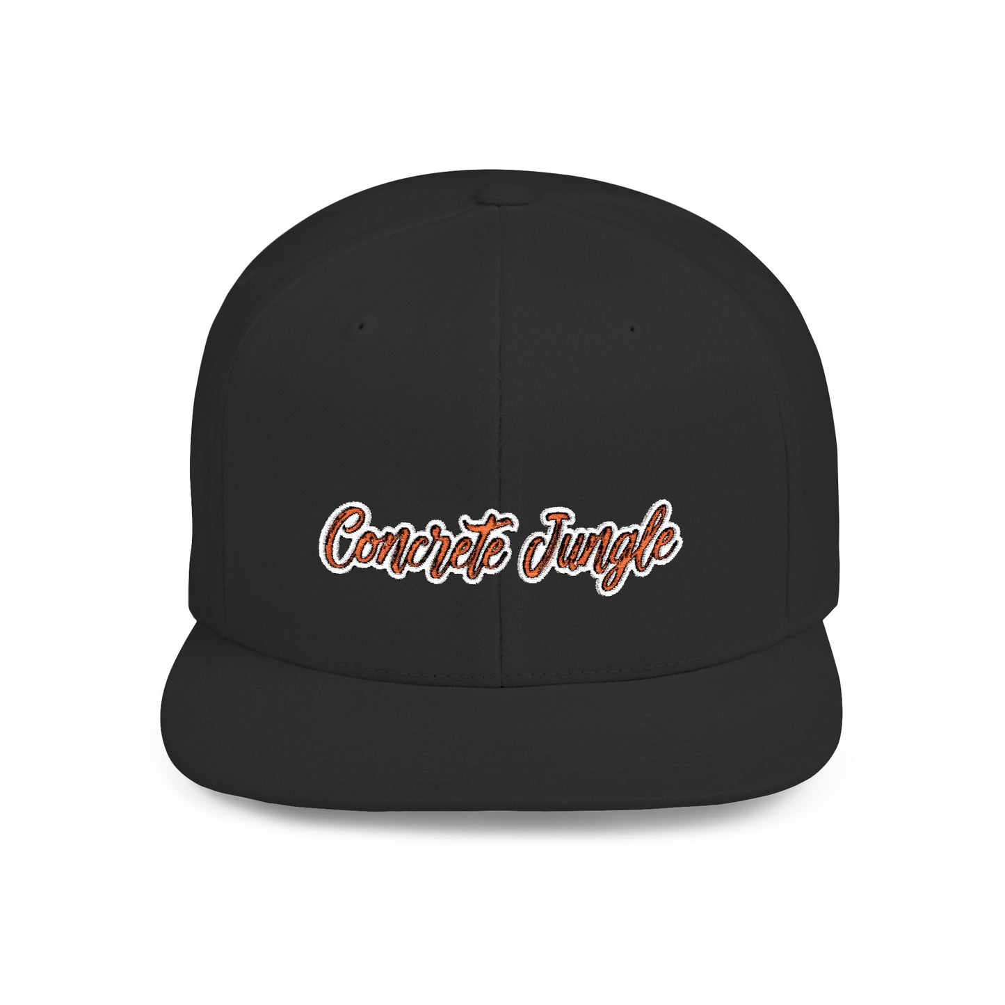 Text Concreat Jungle Flat Bill Snapback – Lightweight, Custom Fit, Premium Quality