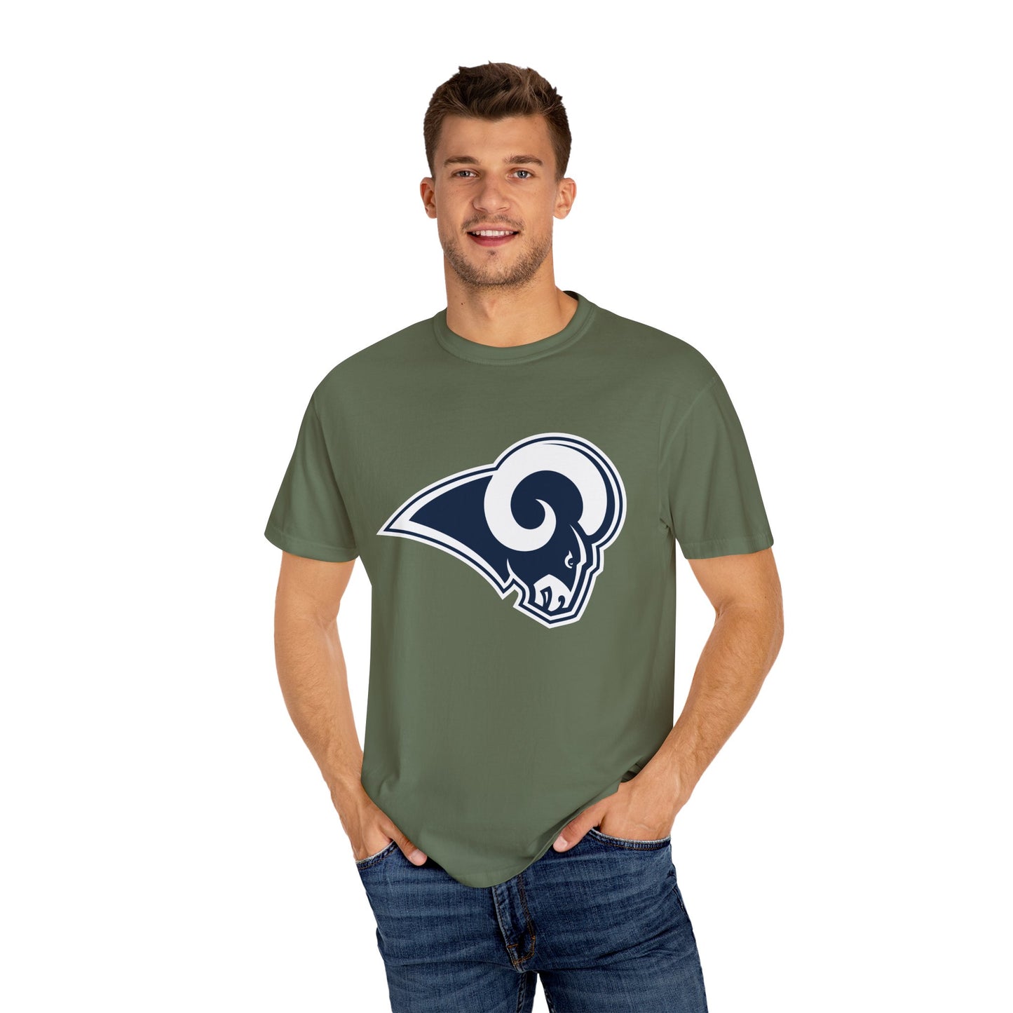 Los Angeles Rams Fan Gifts Garment-Dyed T-Shirt – Premium Cotton Tee for Customization