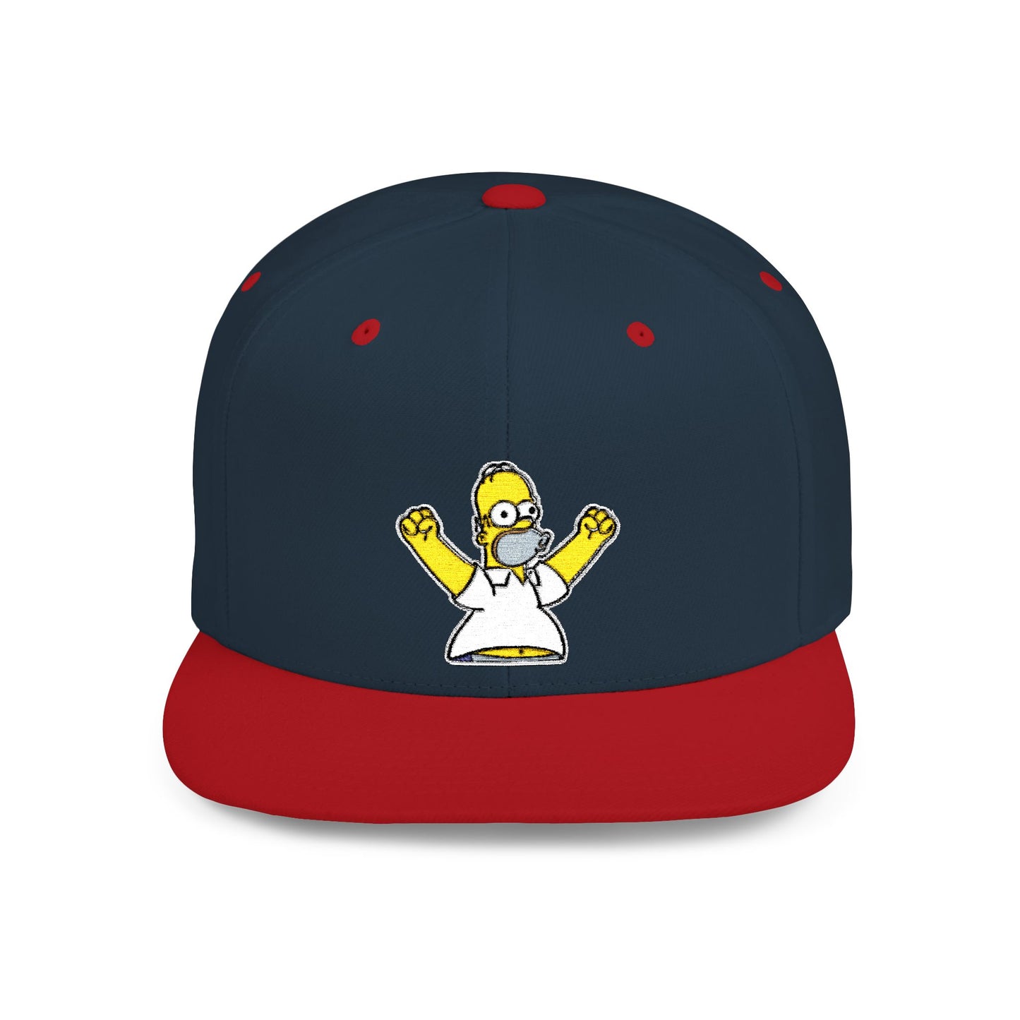 Homer Simpson Flat Bill Snapback – Lightweight, Custom Fit, Premium Quality