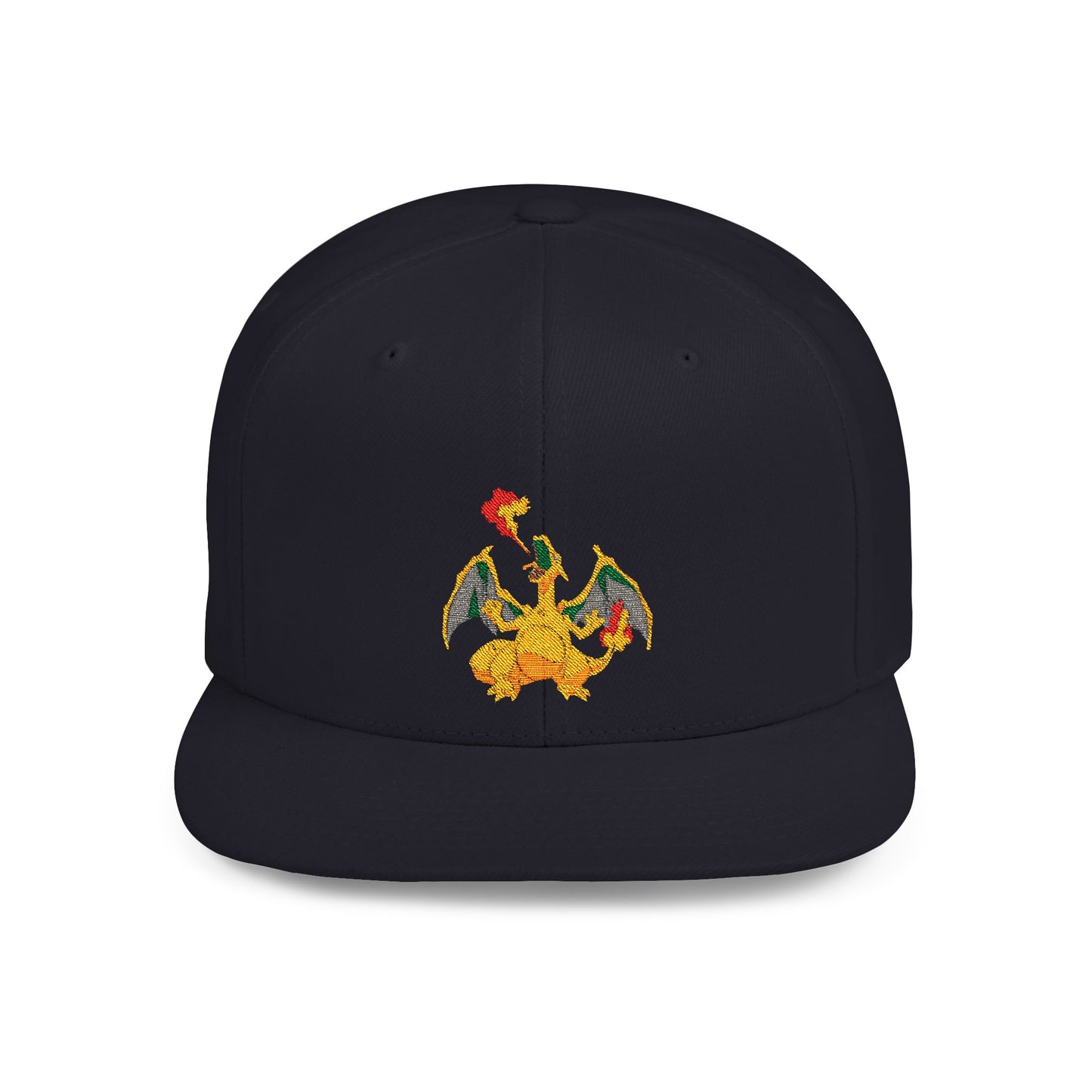 Charizard Pokemon Flat Bill Snapback – Lightweight, Custom Fit, Premium Quality