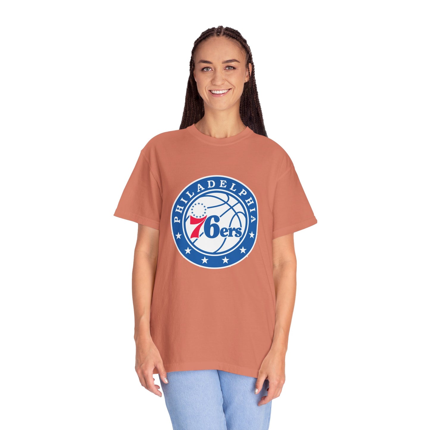 Philadelphia 76ers Basketball Life Garment-Dyed T-Shirt – Premium Cotton Tee for Customization