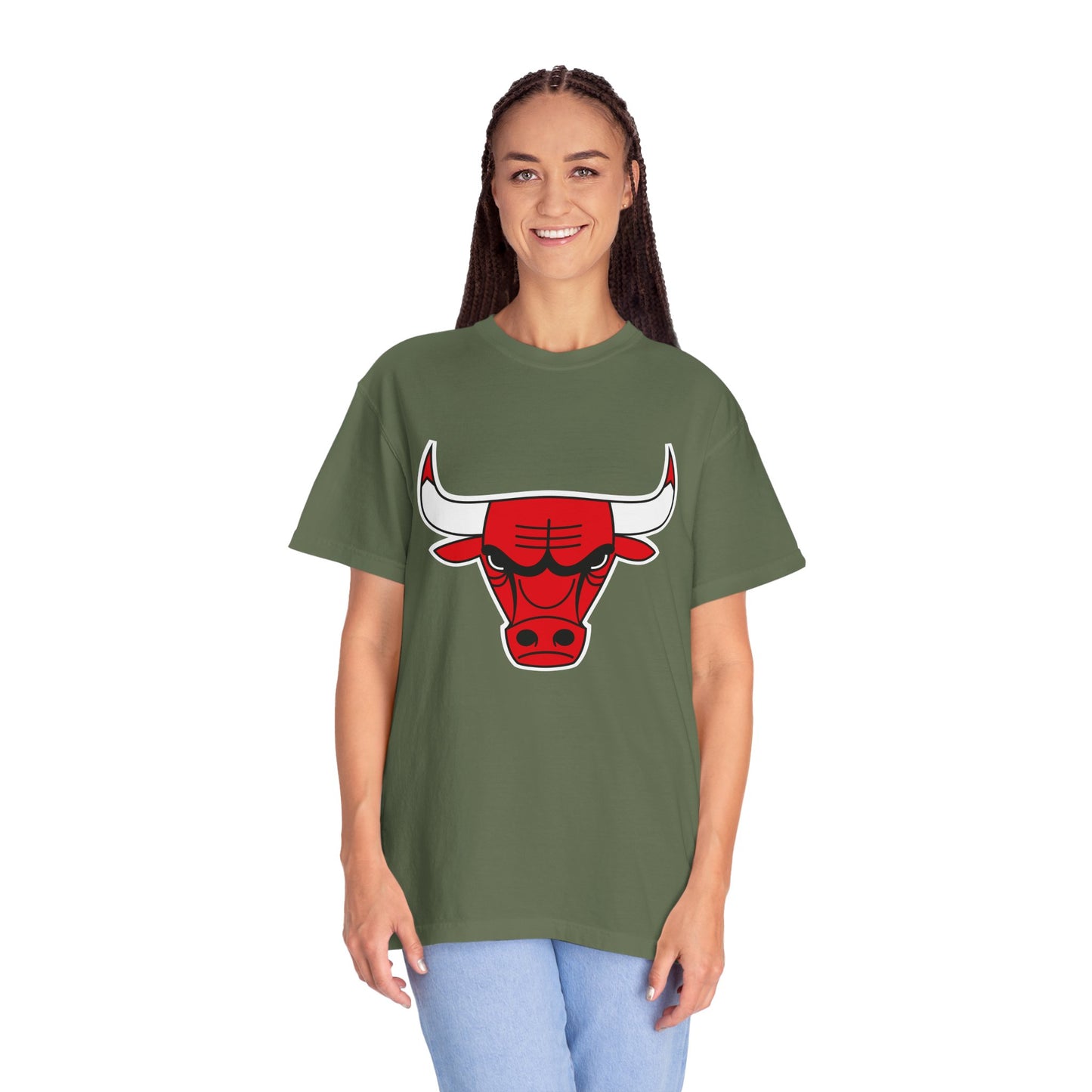 Chicago Bulls Built Different Garment-Dyed T-Shirt – Premium Cotton Tee for Customization