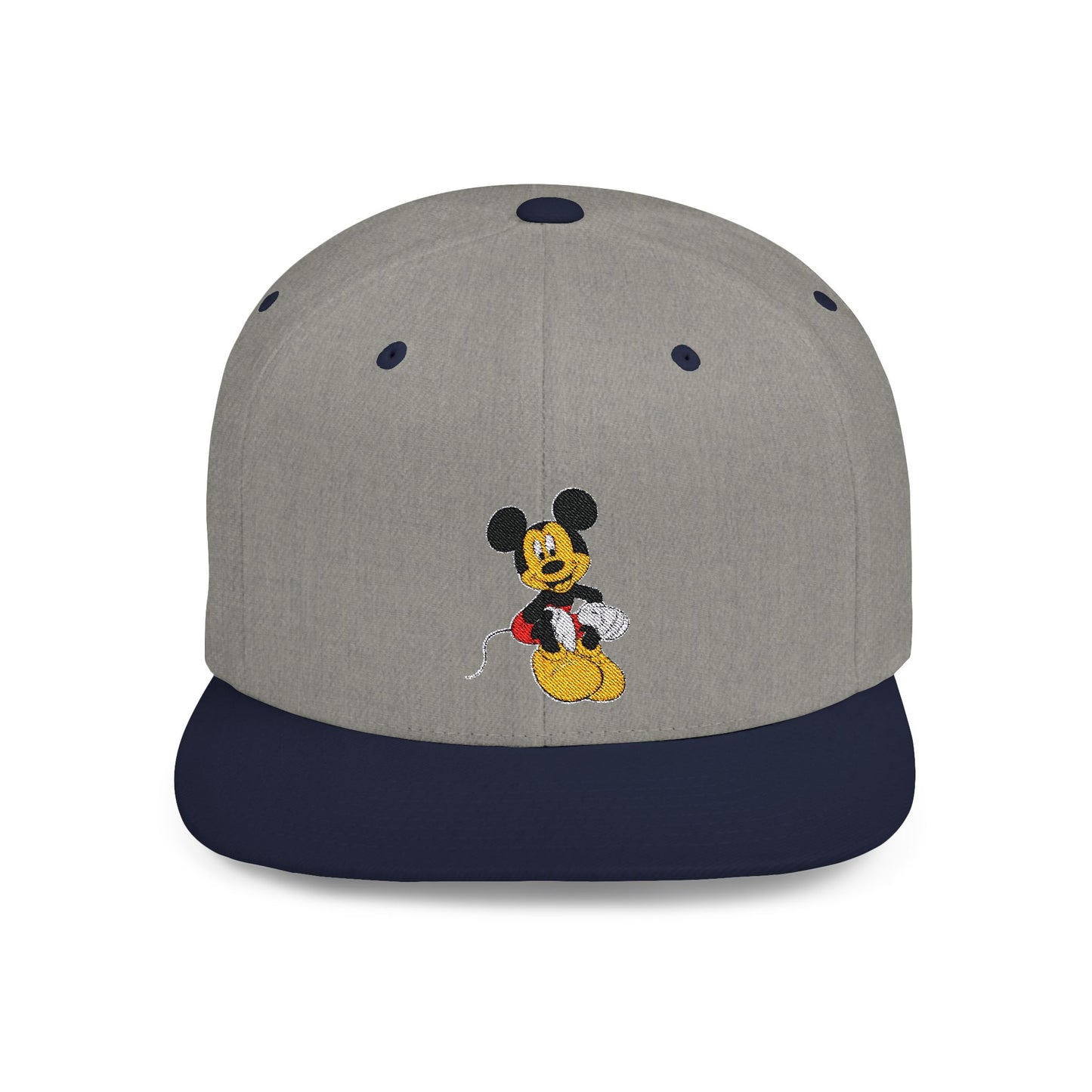 Mickey Mouse Smiling Disney Flat Bill Snapback – Lightweight, Custom Fit, Premium Quality