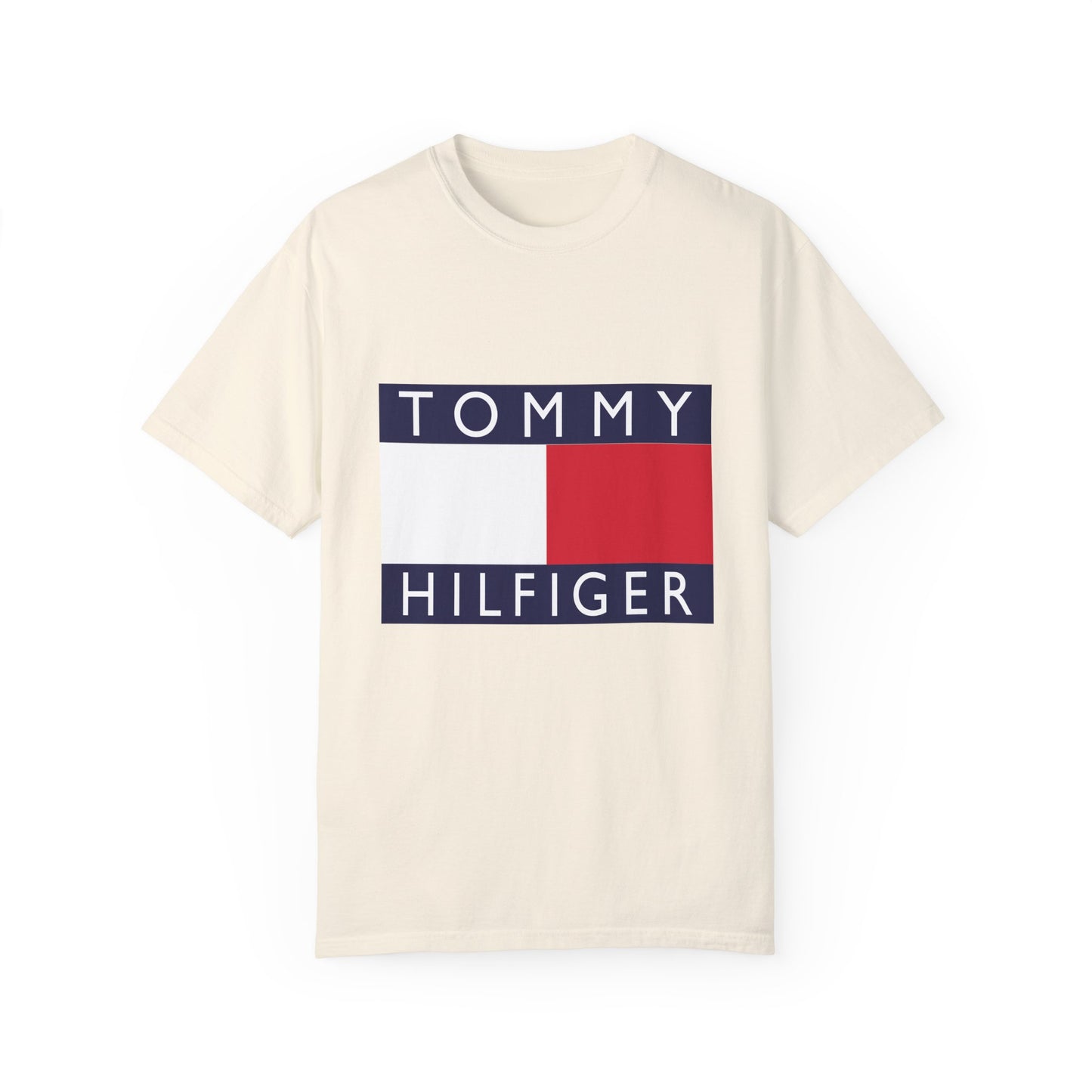 Tommy Hilfiger Garment-Dyed T-Shirt – Premium Cotton Tee for Customization