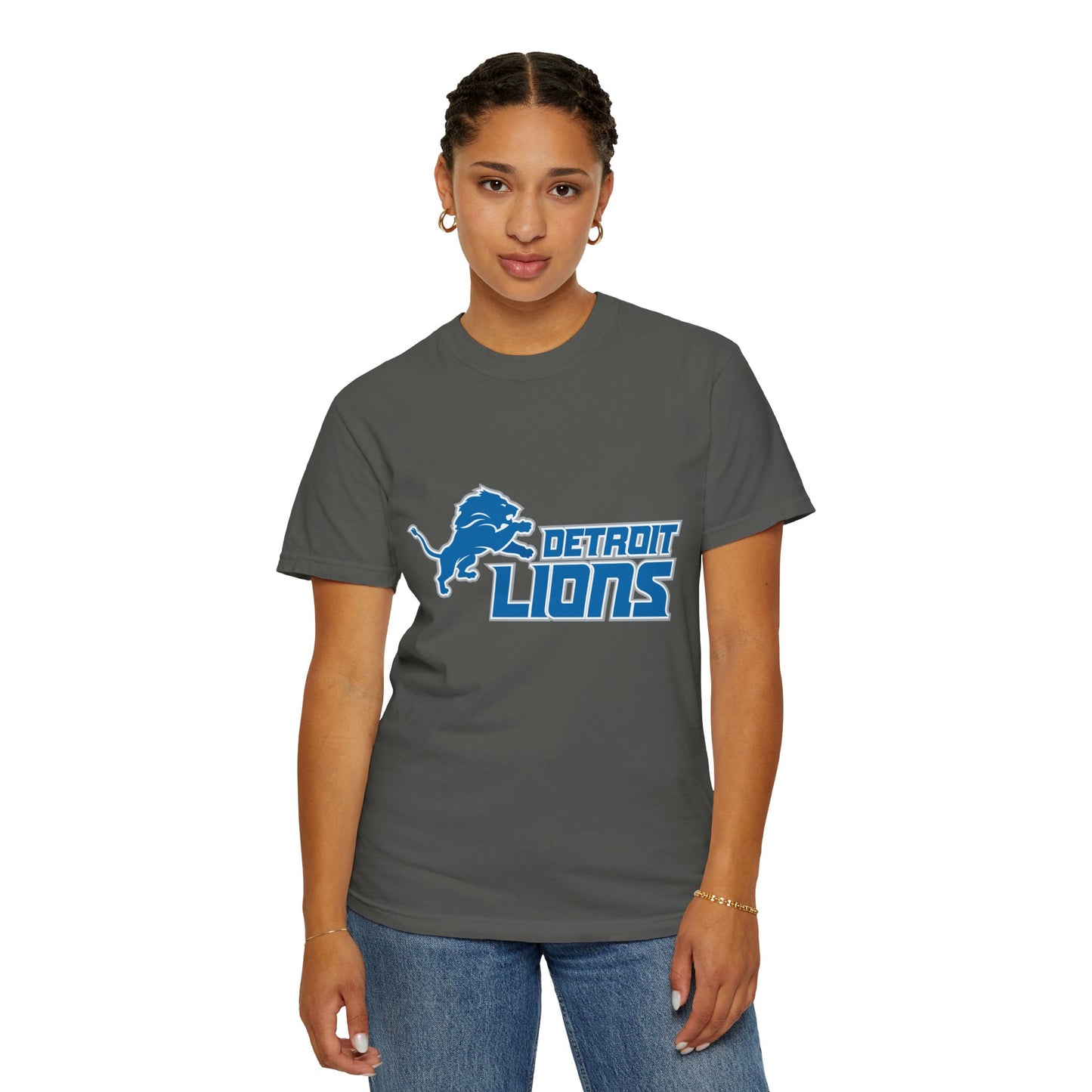 Detroit Lions Nation Garment-Dyed T-Shirt – Premium Cotton Tee for Customization