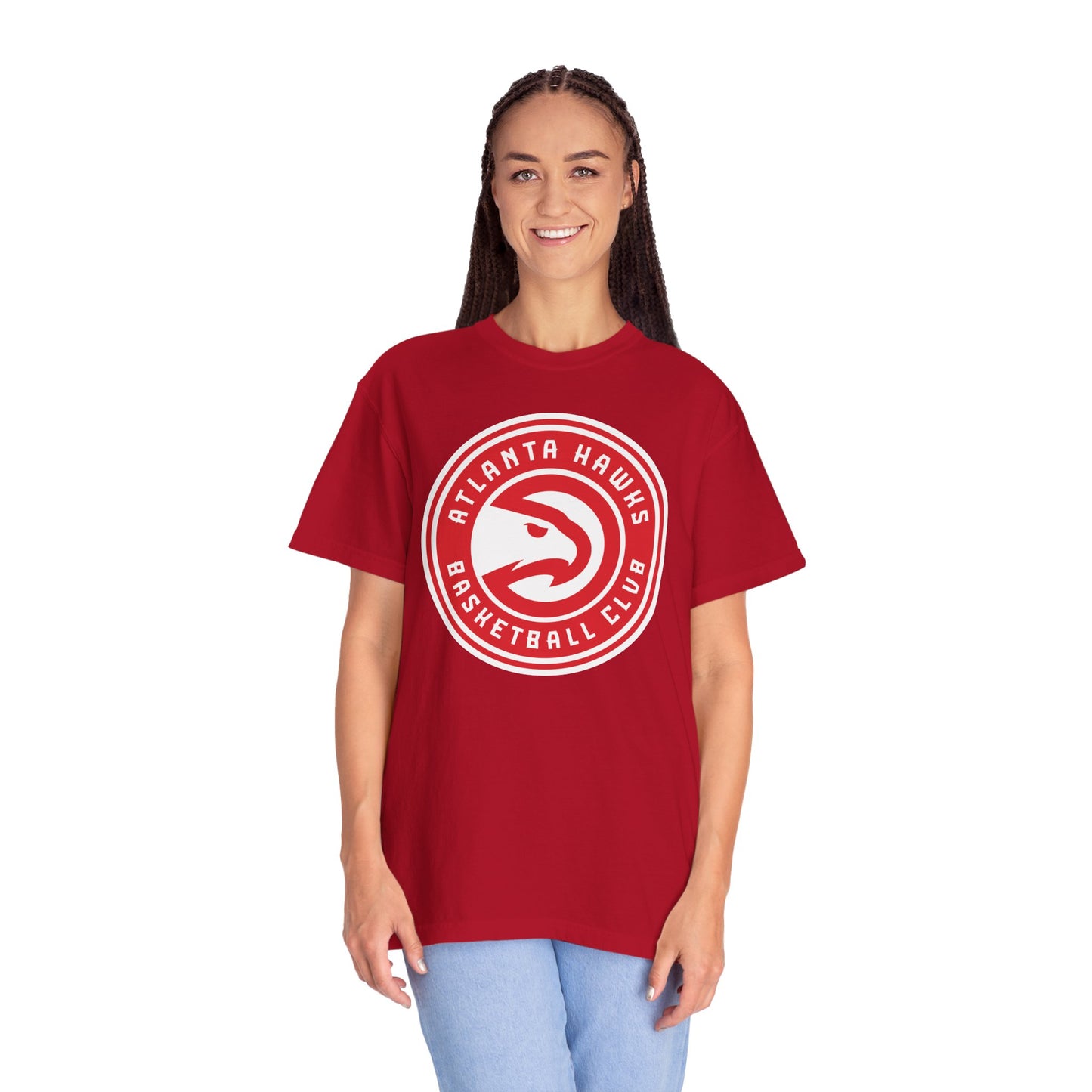 Atlanta Hawks Hoop Lifestyle Garment-Dyed T-Shirt – Premium Cotton Tee for Customization