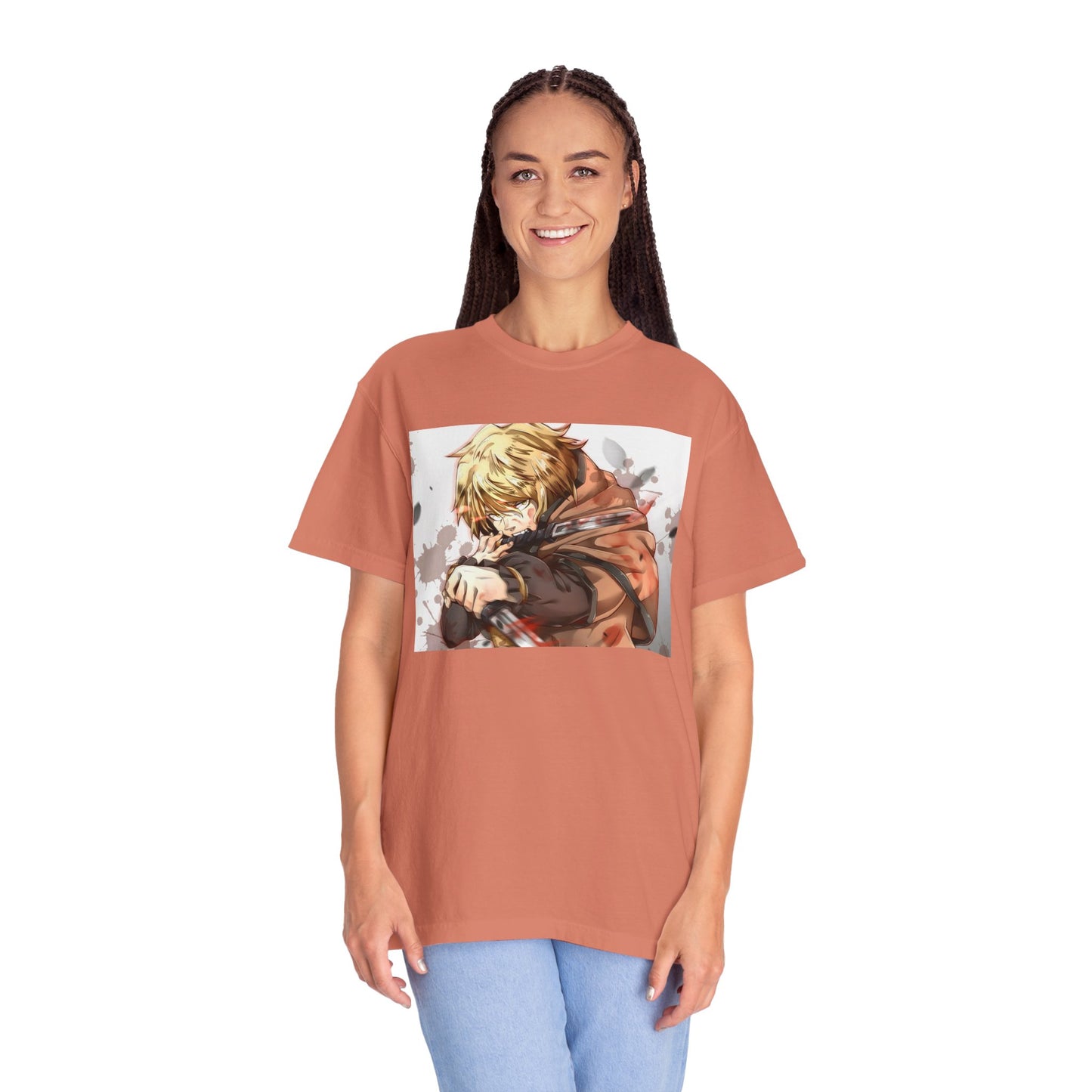 Vinland Saga Manga Garment-Dyed T-Shirt – Premium Cotton Tee for Customization