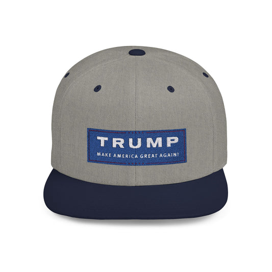 Trump Make America Great Again Flat Bill Snapback – Lightweight, Custom Fit, Premium Quality