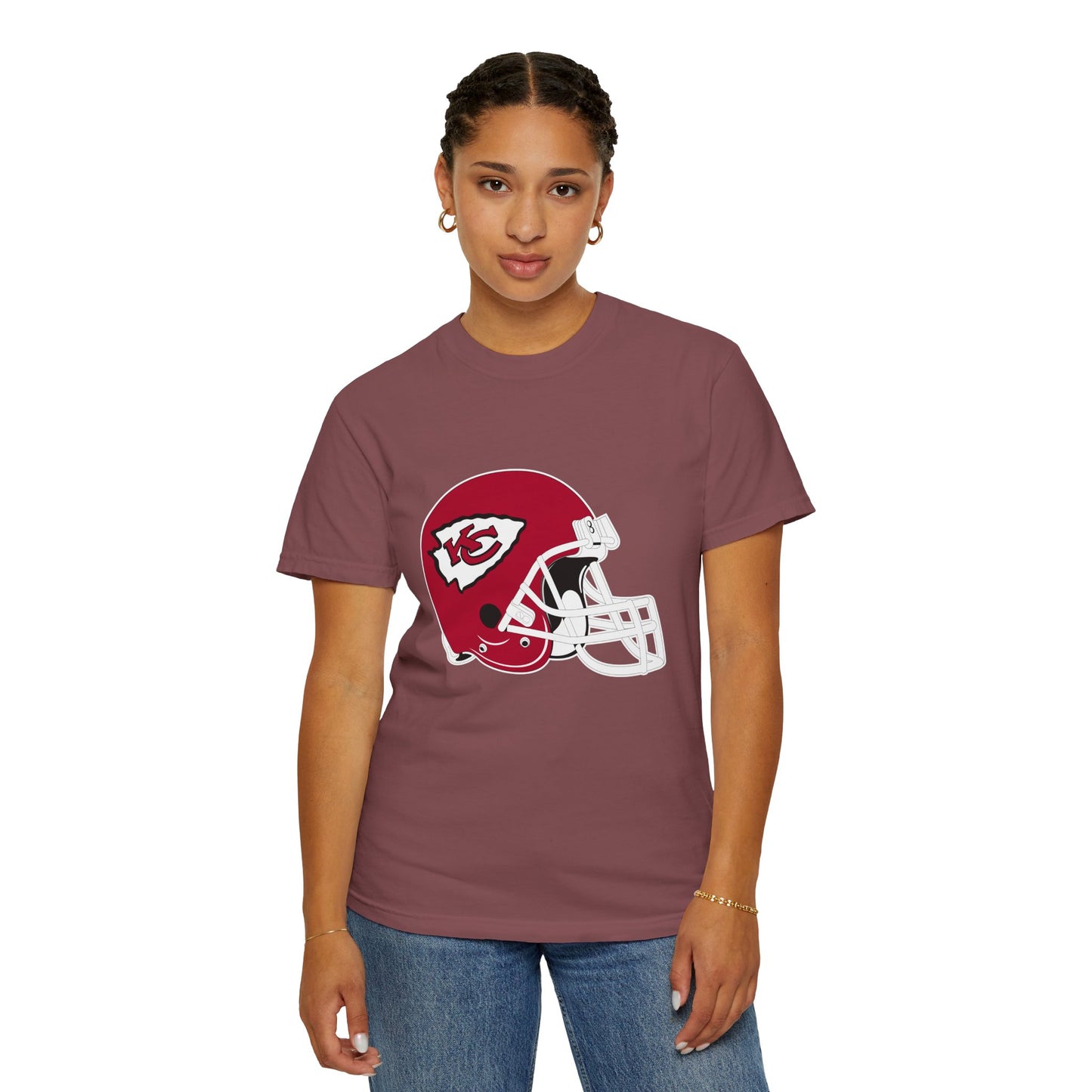 Kansas City Chiefs Football Fans Garment-Dyed T-Shirt – Premium Cotton Tee for Customization