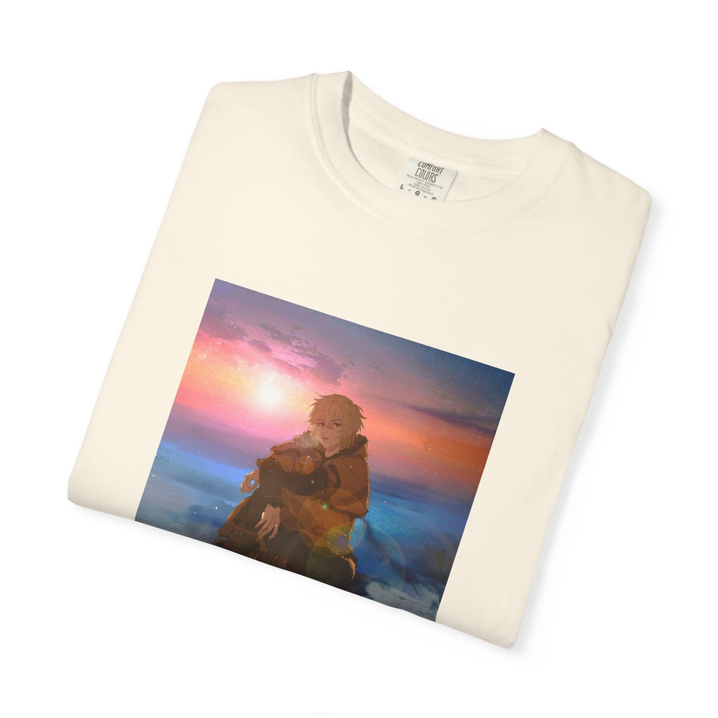 Vinland Saga Thorfinn Garment-Dyed T-Shirt – Premium Cotton Tee for Customization