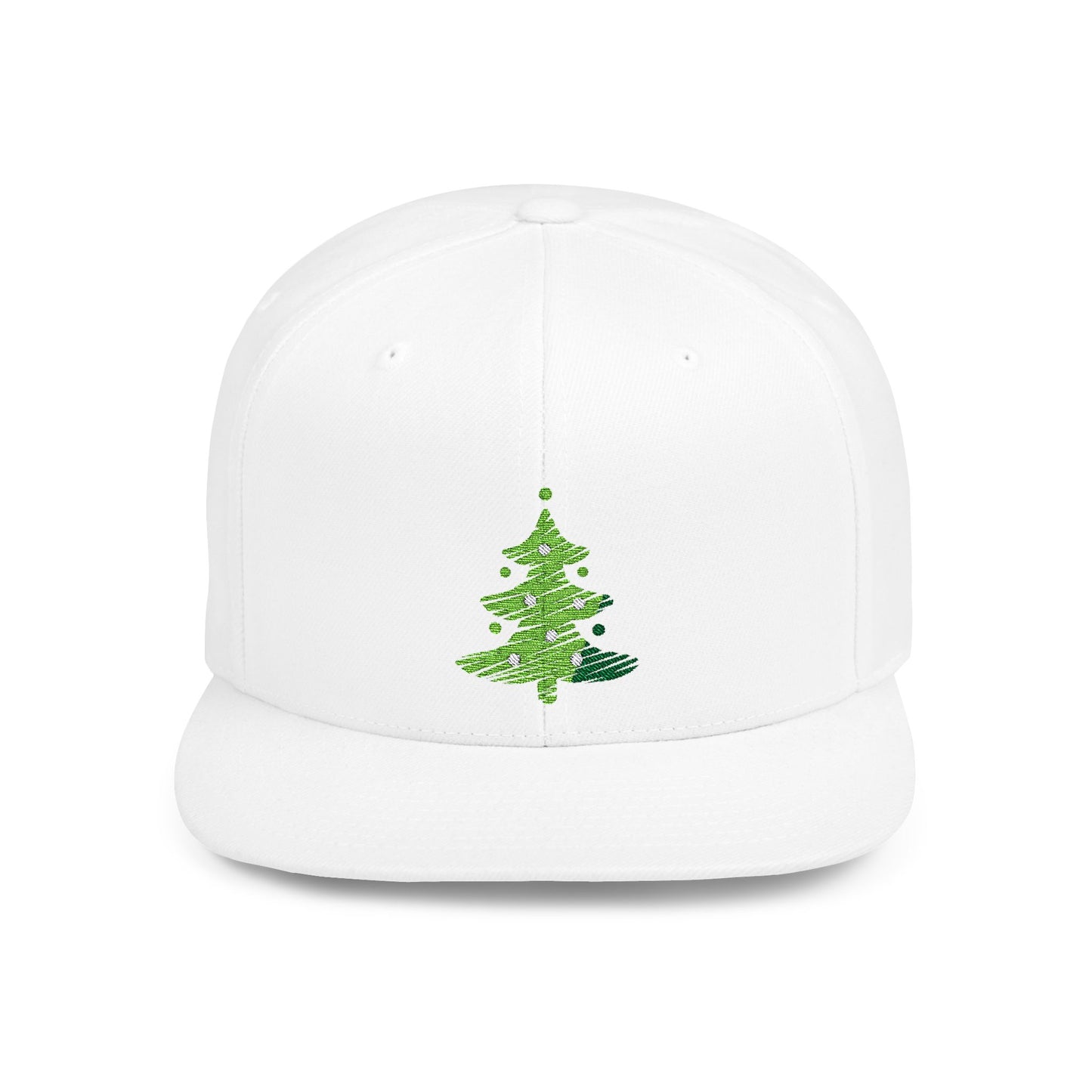 Christmas Tree Holiday Decor Flat Bill Snapback – Lightweight, Custom Fit, Premium Quality