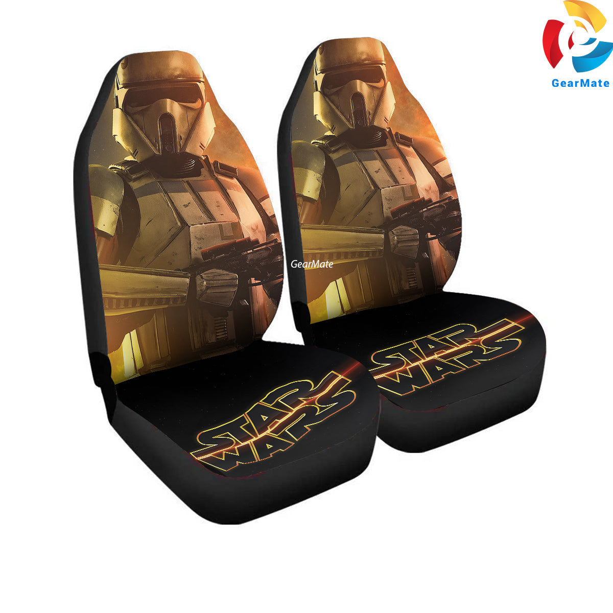 Stormtroopers Car Seat Covers – High Quality Graphic and Polar Fleece Protector Set