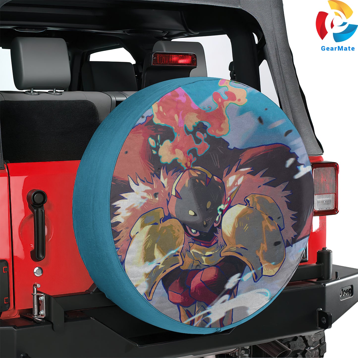 Pokemon Armarouge Anime Spare Tire Cover – Premium Waterproof UV Resistant Protector