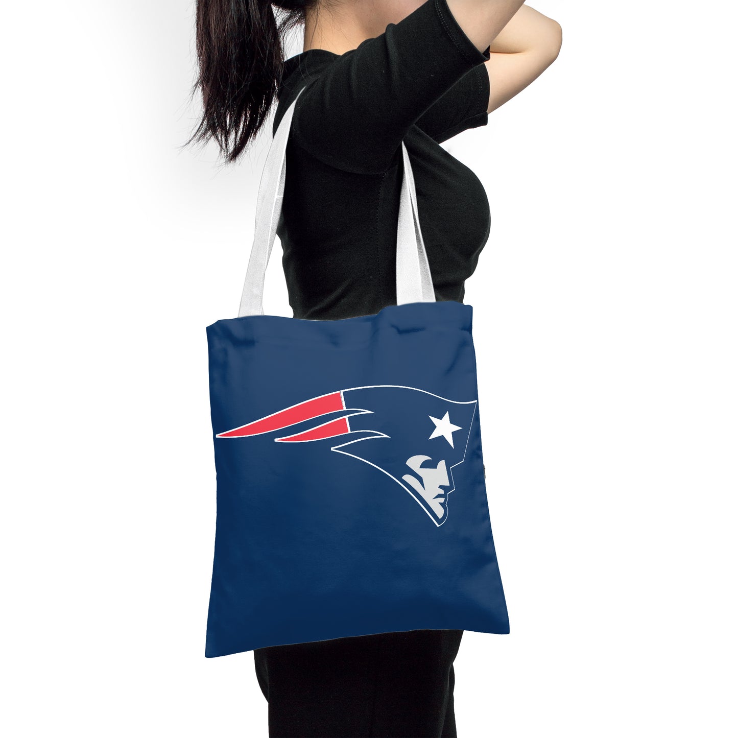 New England Patriots Fan Gear Polyester Canvas Tote Bag – Durable and Stylish